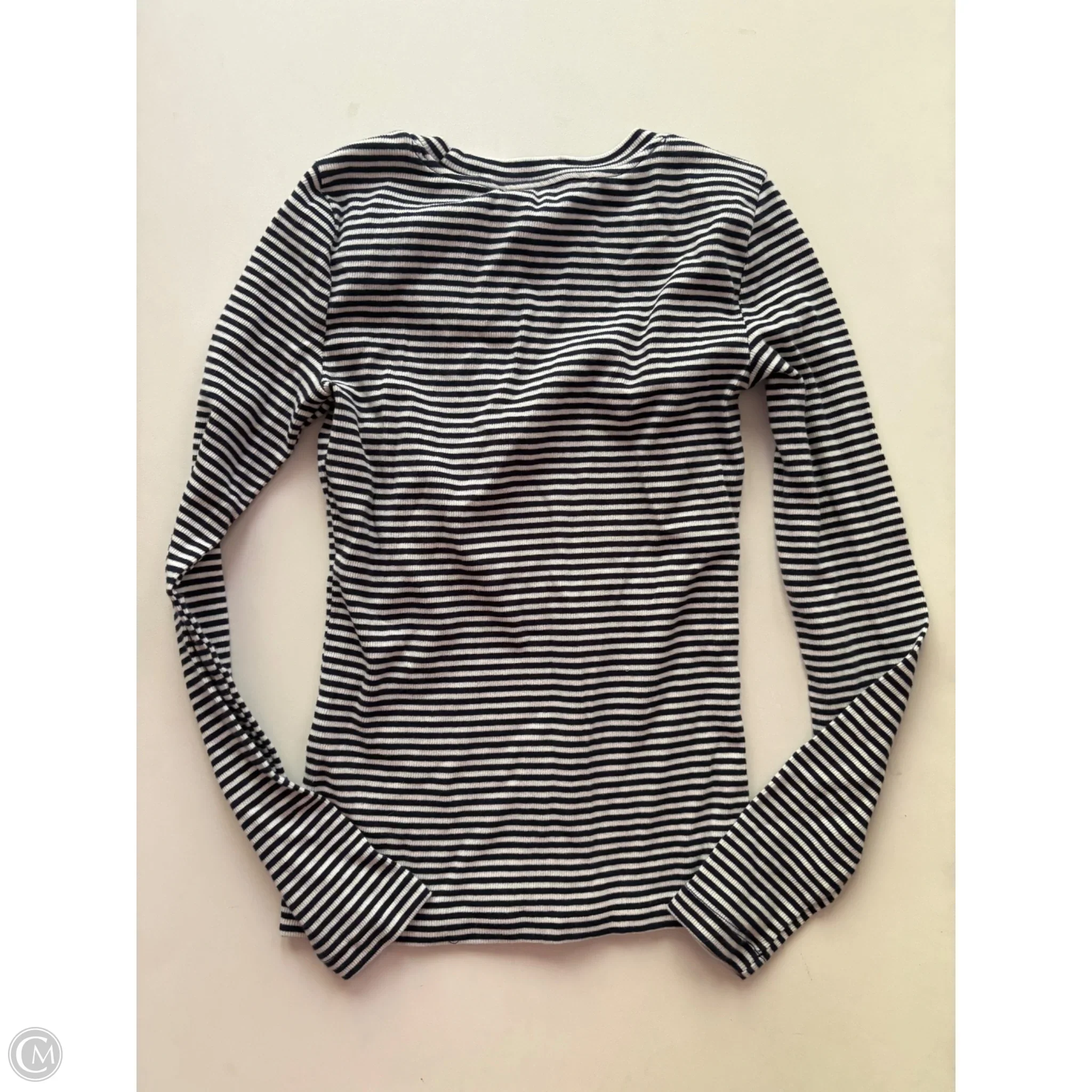 Top Long Sleeve By Loft In Striped Pattern, Size: Xs - Image 2