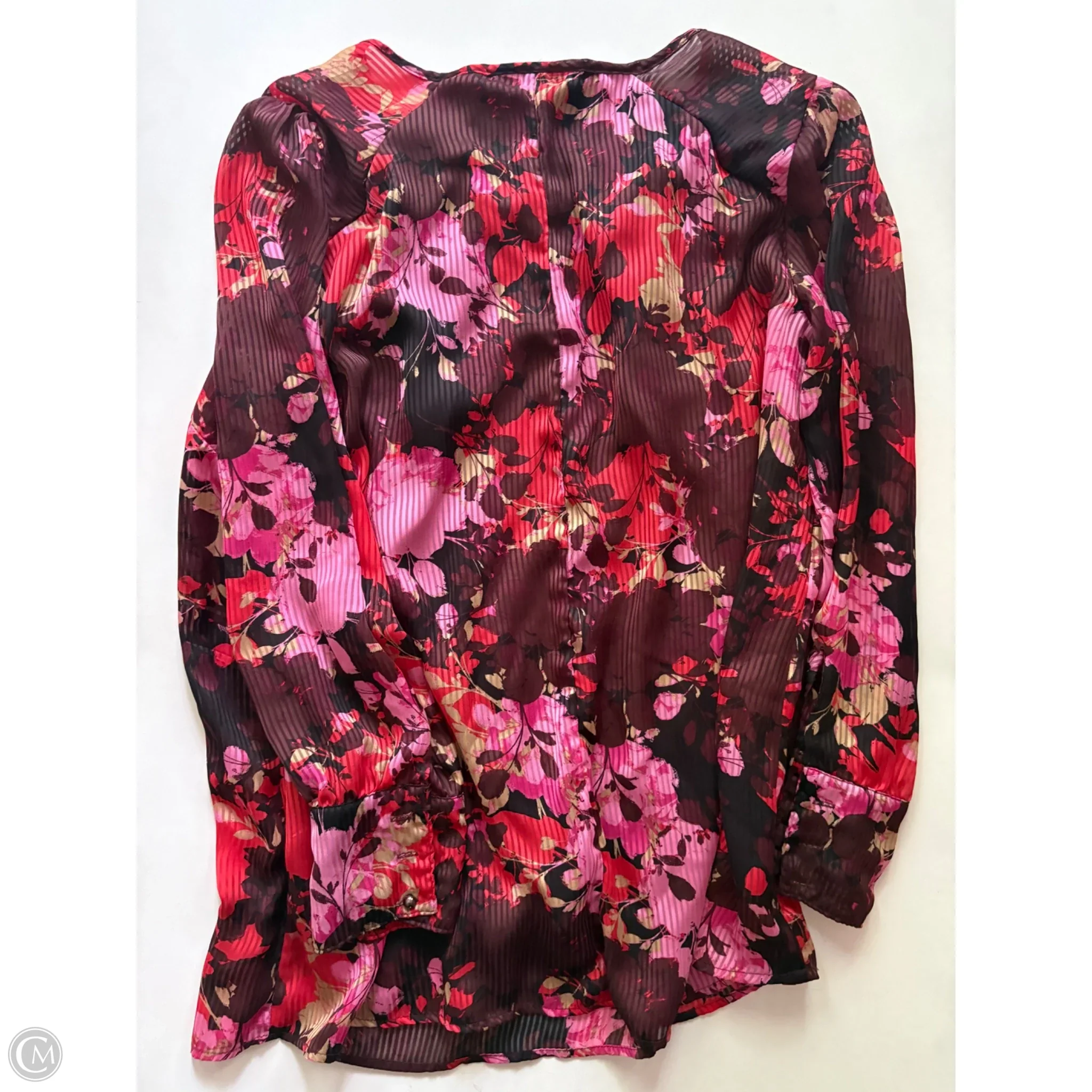 Blouse Long Sleeve By Lane Bryant In Floral Print, Size: L - Image 2