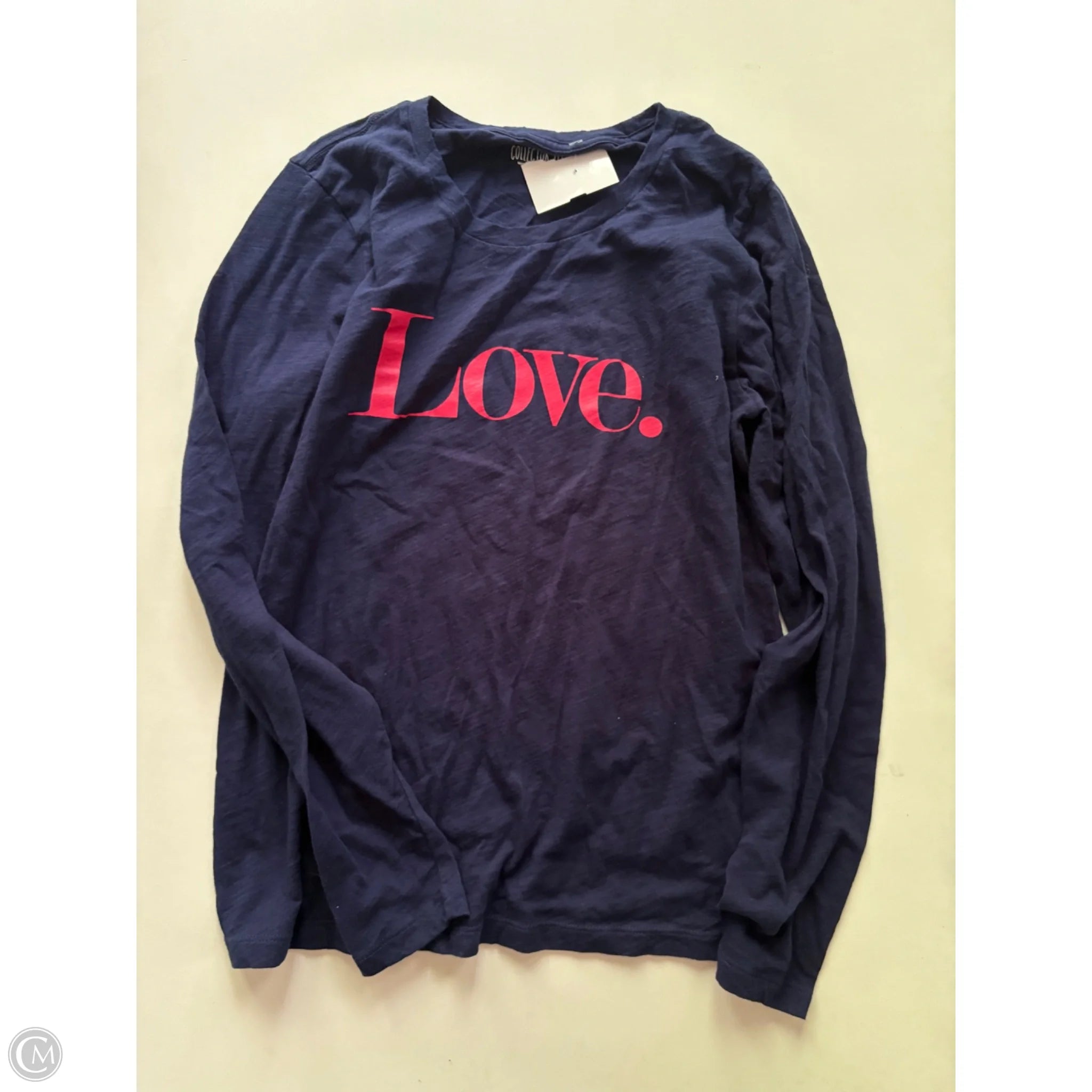 Top Long Sleeve By J. Crew In Navy, Size: M - Image 1