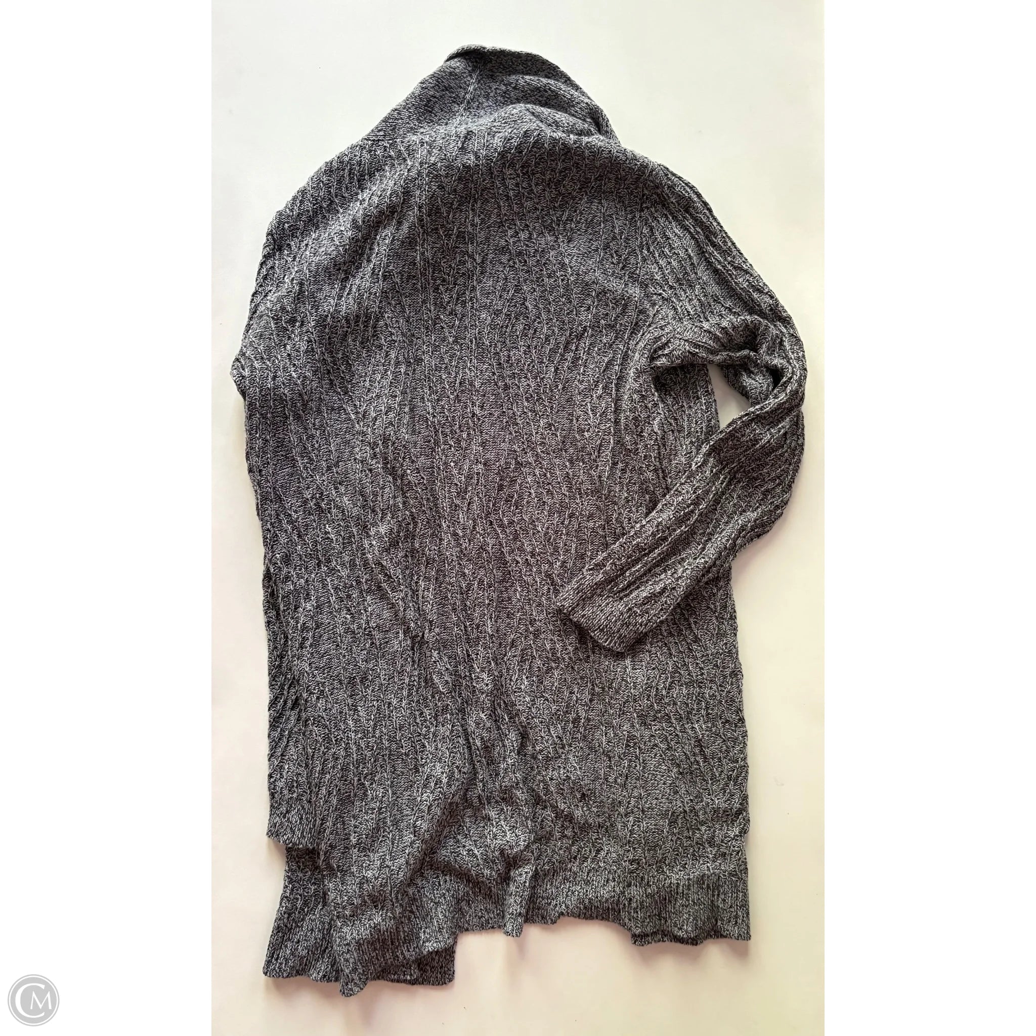 Sweater Cardigan By St Johns Bay In Grey, Size: M - Image 2