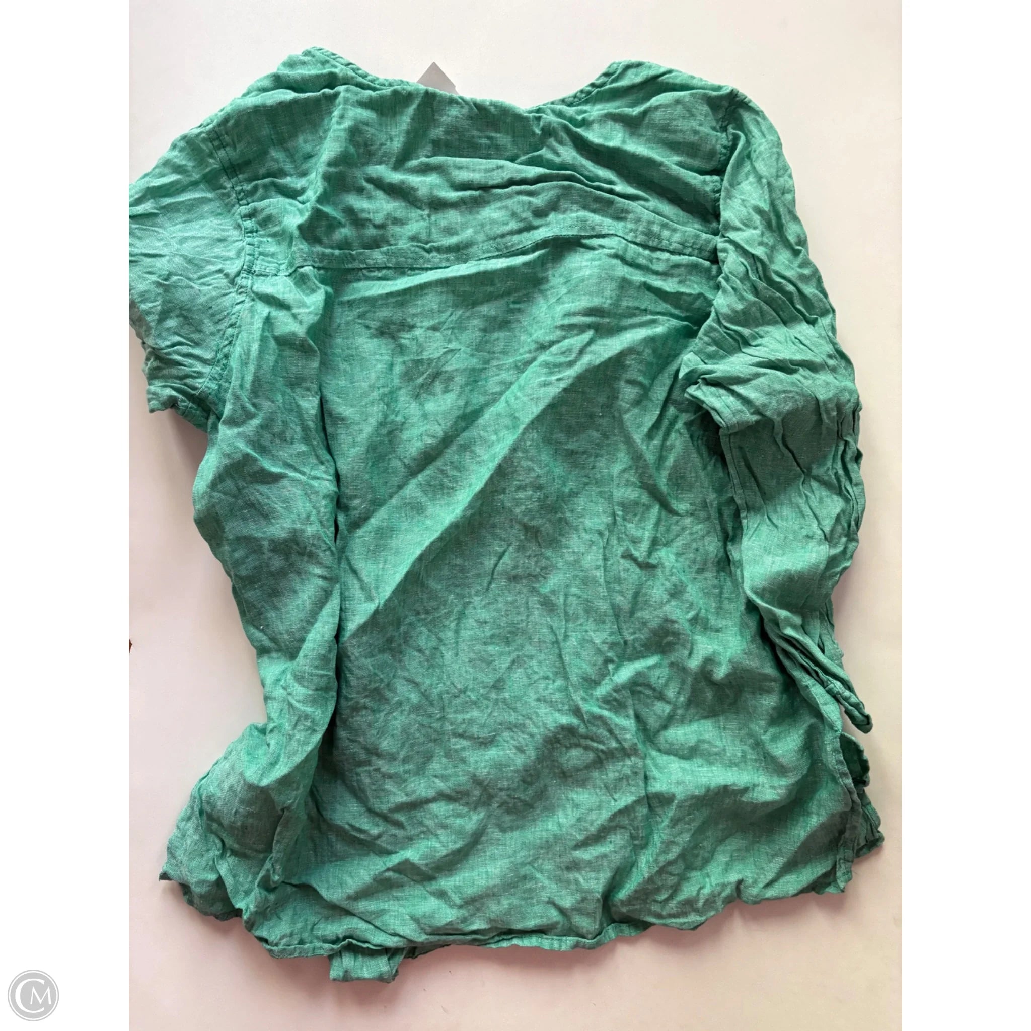 Top Long Sleeve By Tahari By Arthur Levine In Green, Size: 2x - Image 2