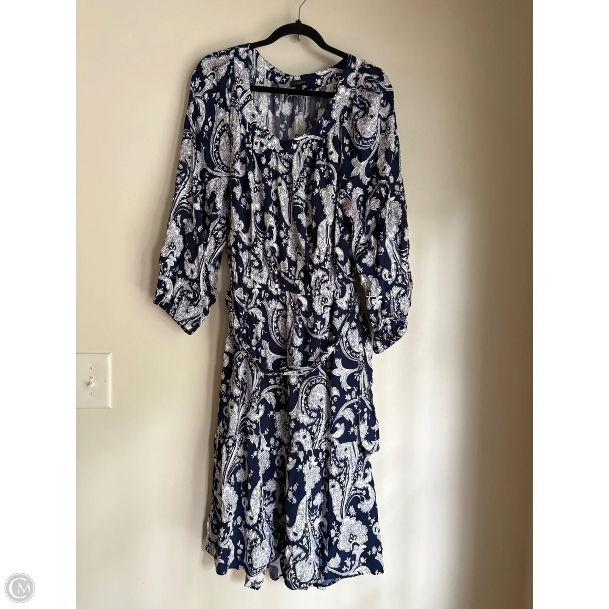 Dress Work By Talbots In Navy, Size: L - Image 1