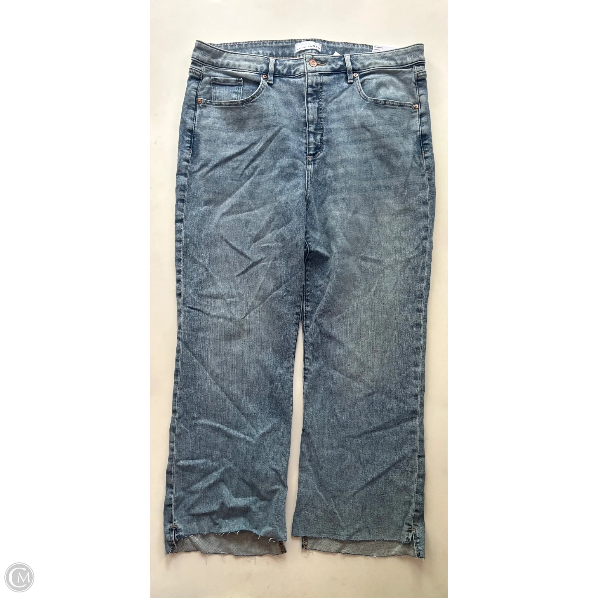 Jeans Cropped By Loft In Blue, Size: 18 - Image 1