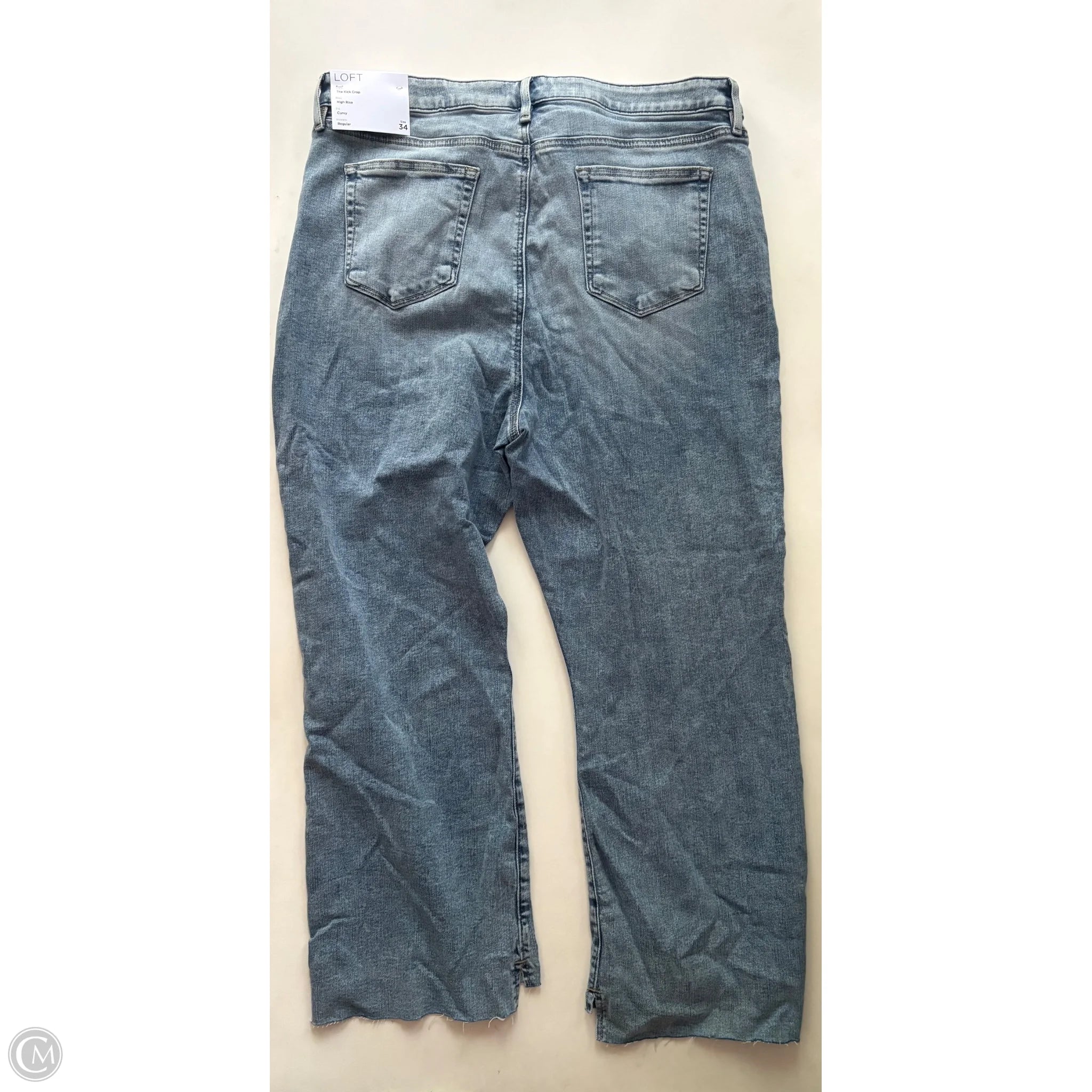 Jeans Cropped By Loft In Blue, Size: 18 - Image 2