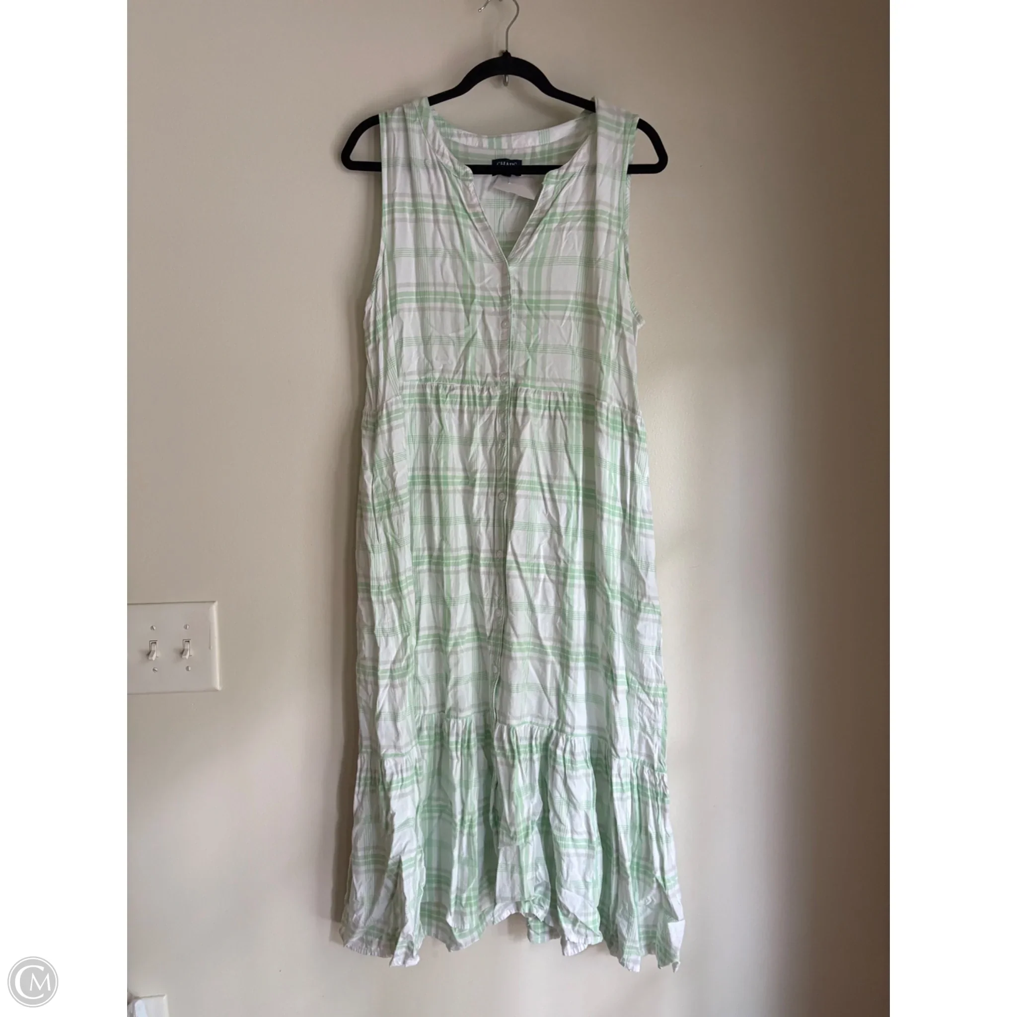 Dress Casual Maxi By Chaps In Striped Pattern, Size: Xl - Image 1