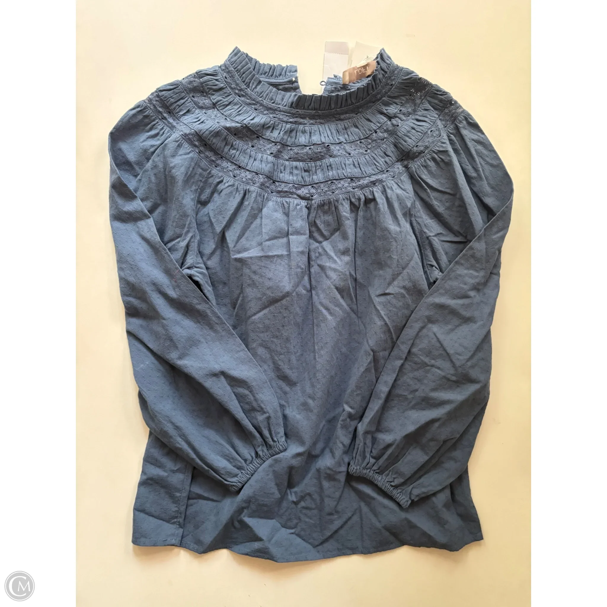 Top Long Sleeve By Loft In Blue, Size: S - Image 1