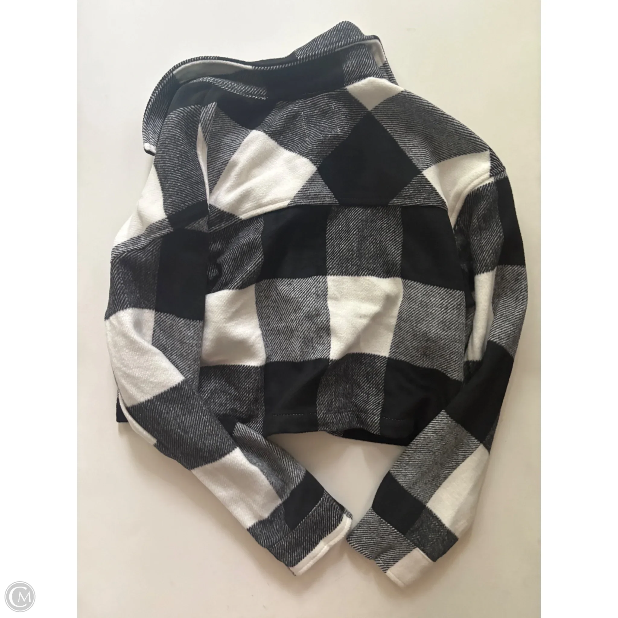 Jacket Fleece By Love Tree In Plaid Pattern, Size: S - Image 2