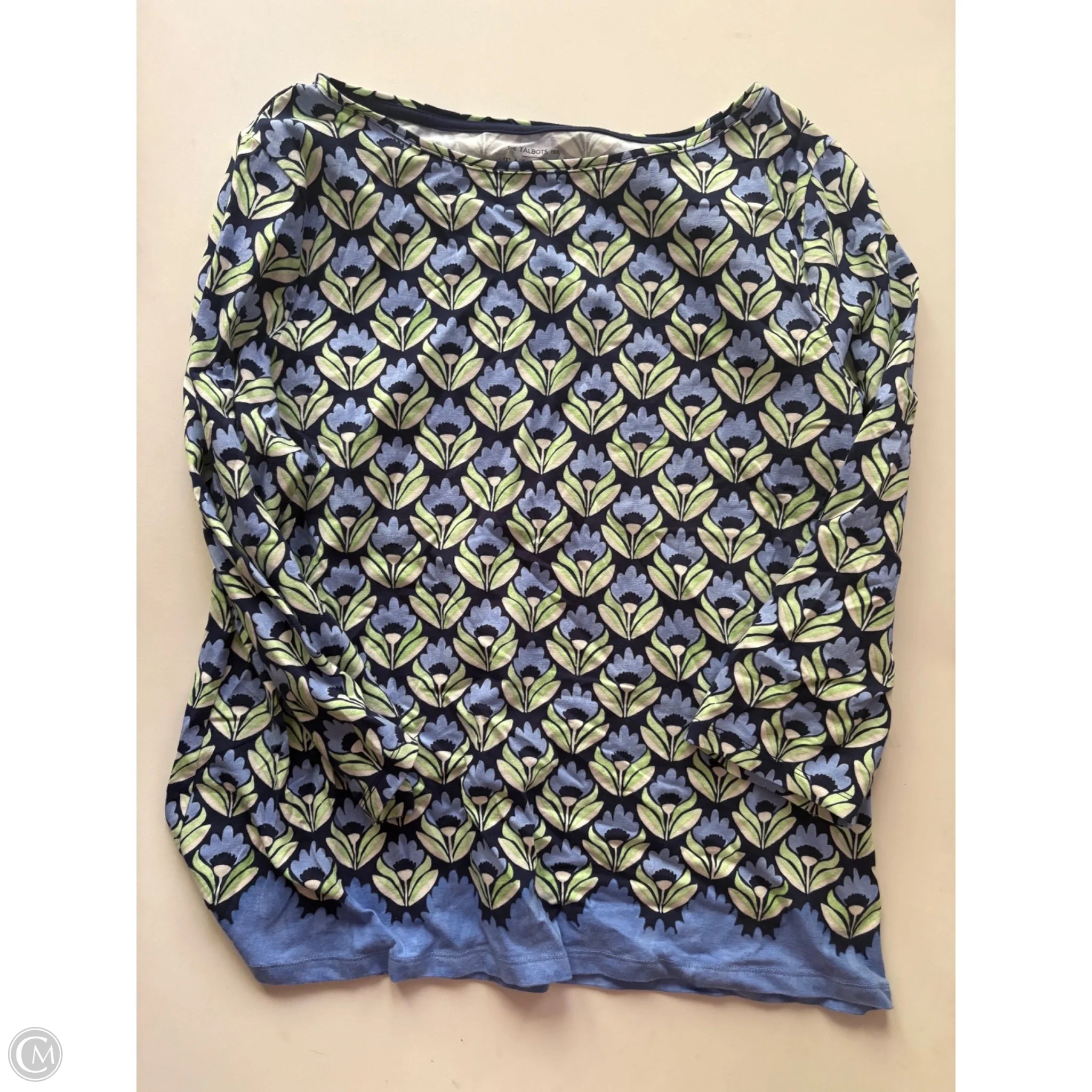 Top Long Sleeve By Talbots In Floral Print, Size: Xl - Image 1