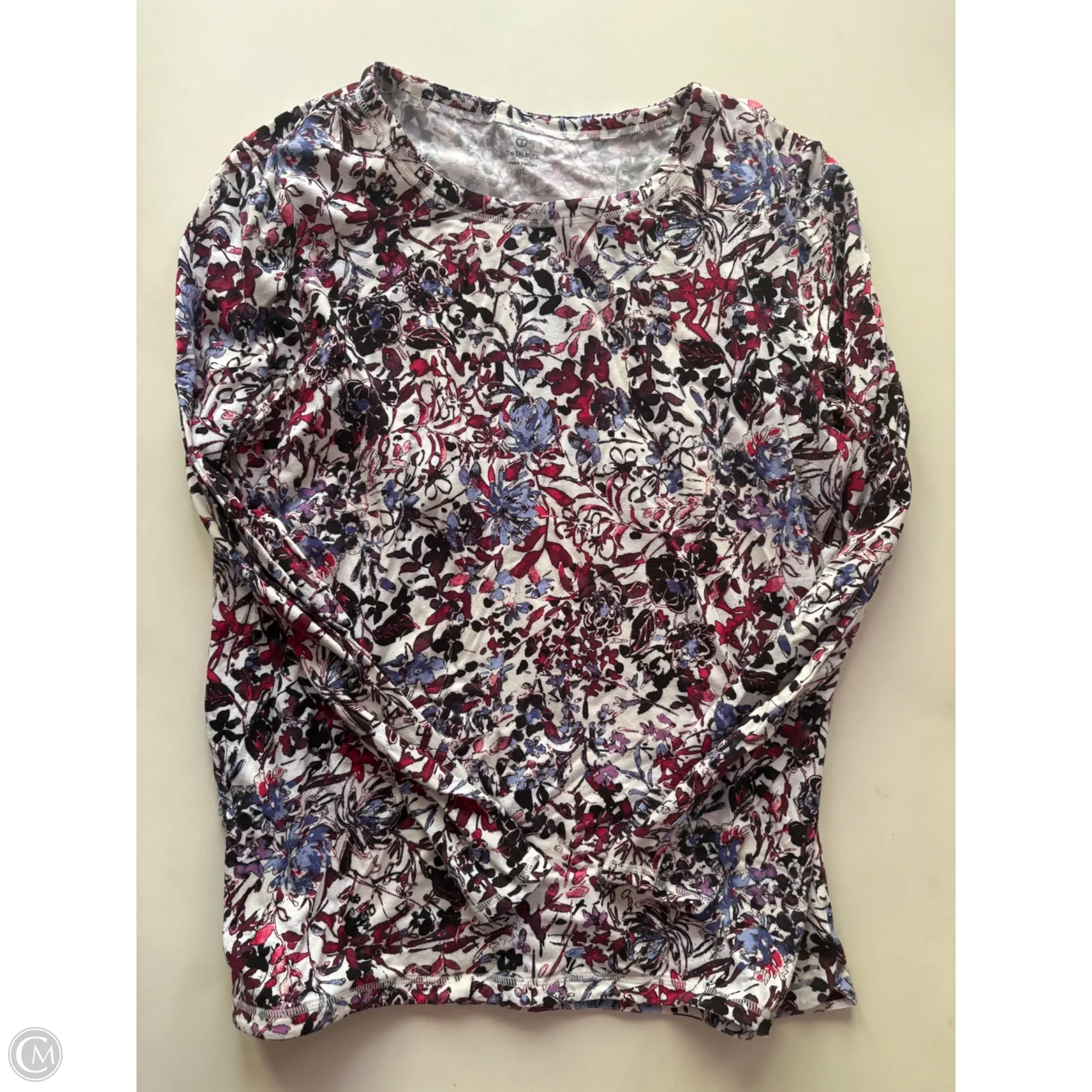 Top Long Sleeve By Talbots In Multi-colored, Size: Xl - Image 1