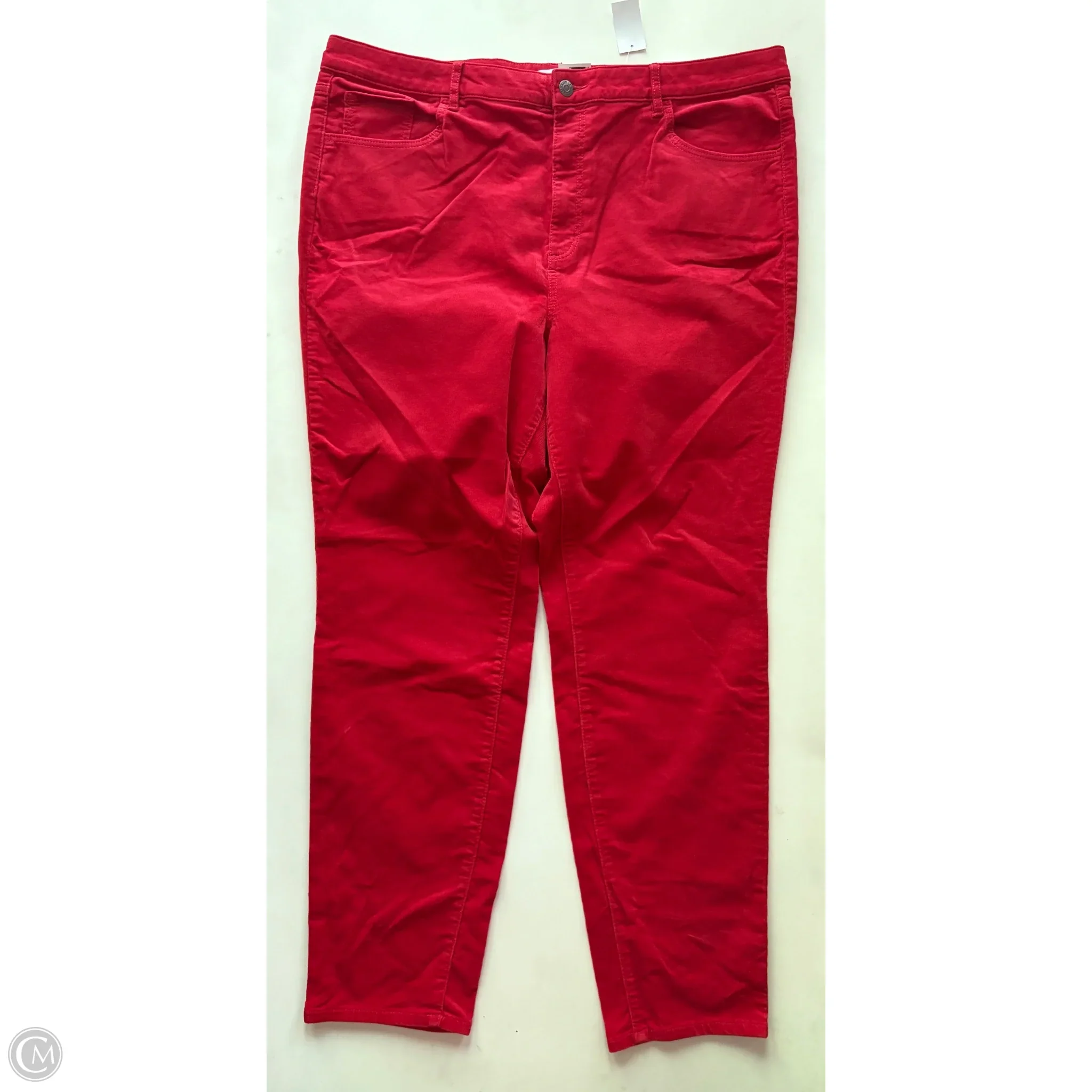 Pants Corduroy By Loft In Red, Size: 18 - Image 1