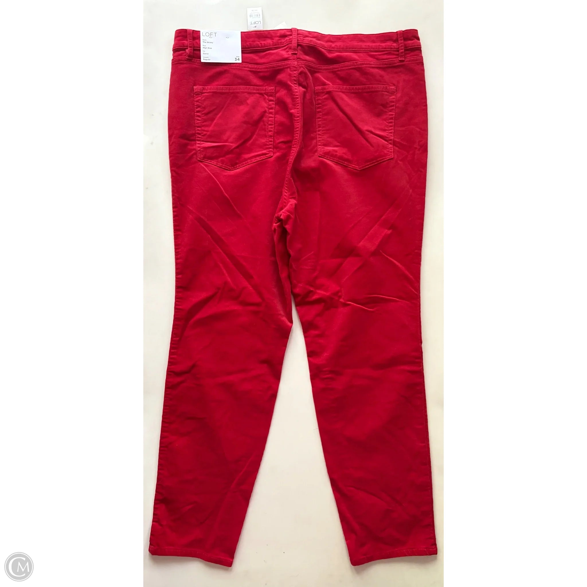 Pants Corduroy By Loft In Red, Size: 18 - Image 2