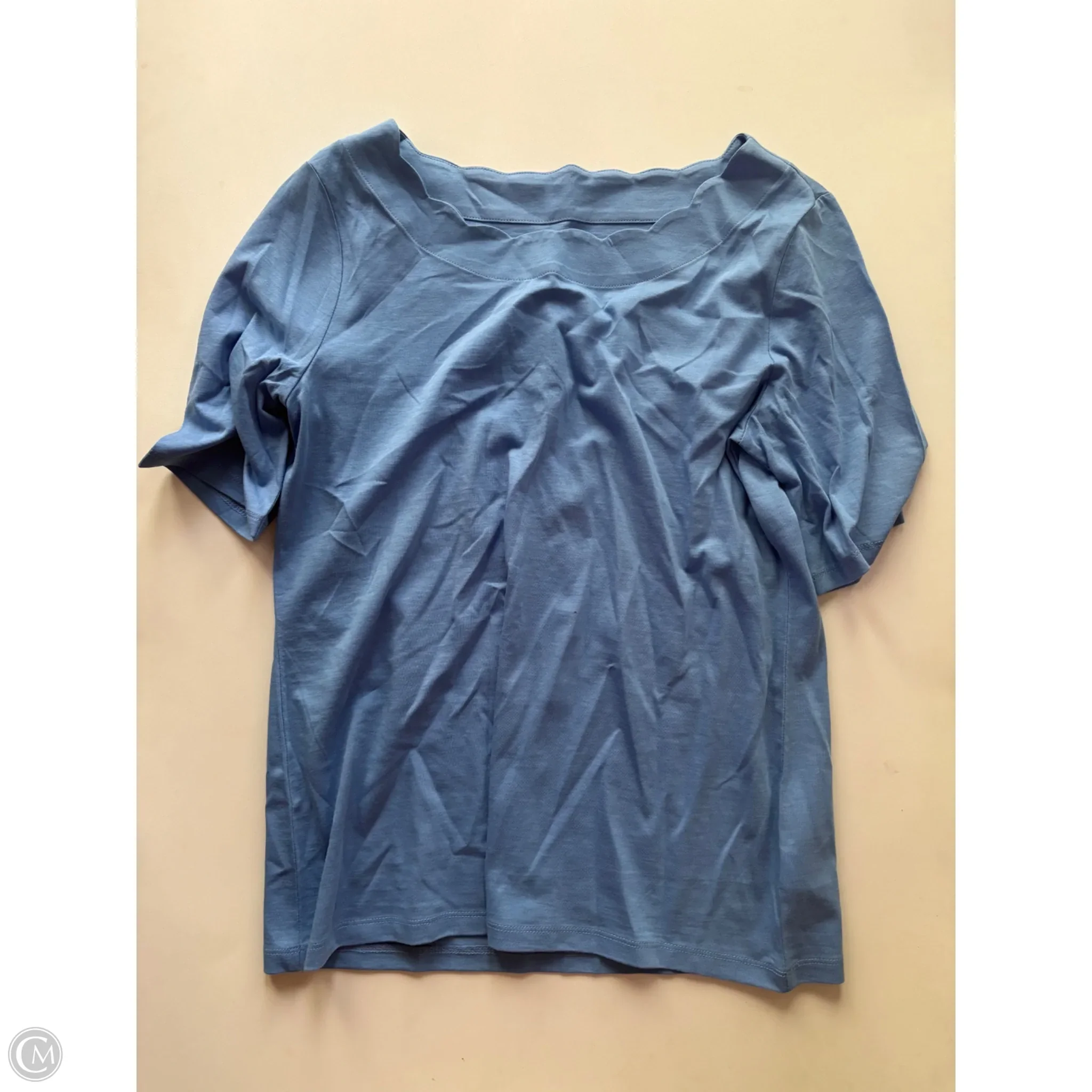 Top Short Sleeve By Talbots In Blue, Size: S - Image 1