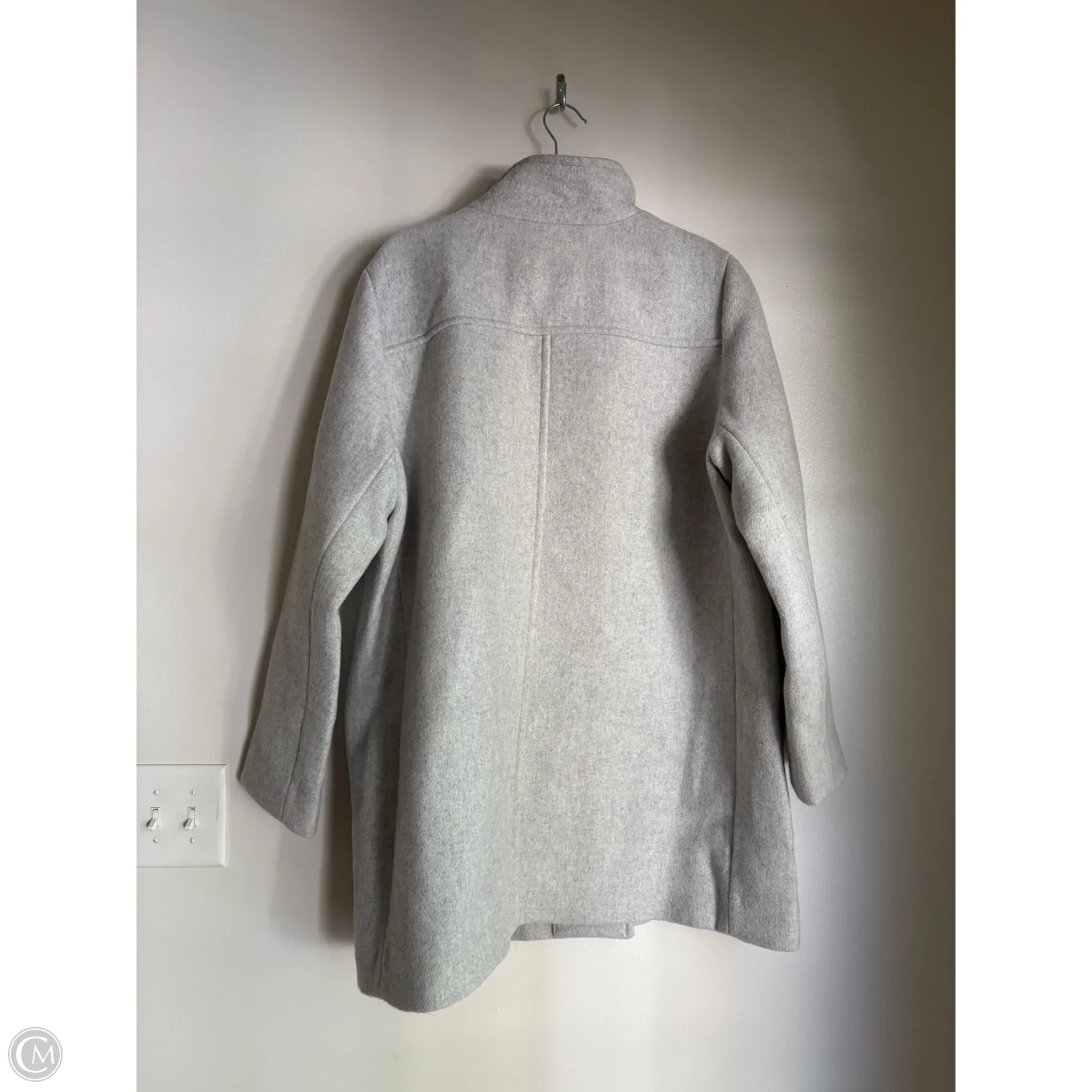 Coat Wool By J. Crew In Grey, Size: 1x - Image 2