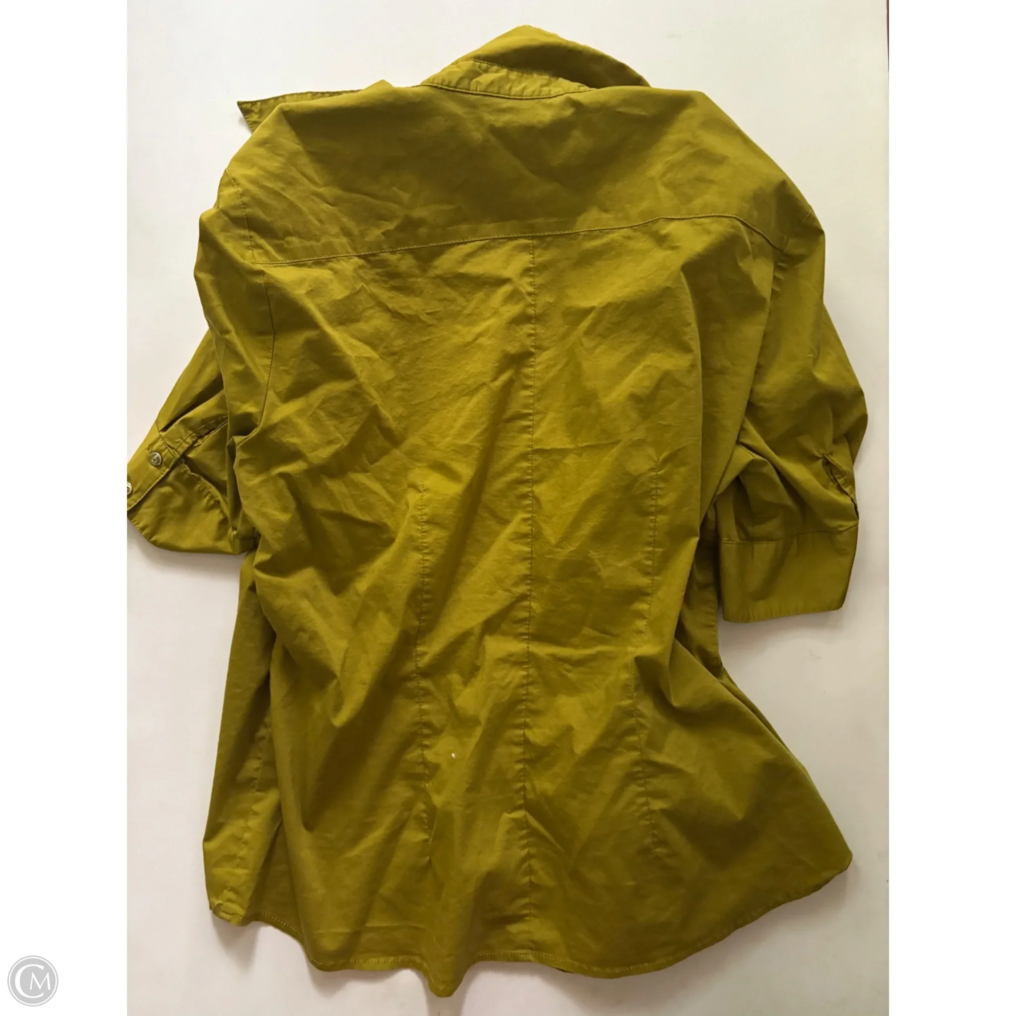 Top Short Sleeve By New York Jean Company In Green, Size: Xl - Image 2