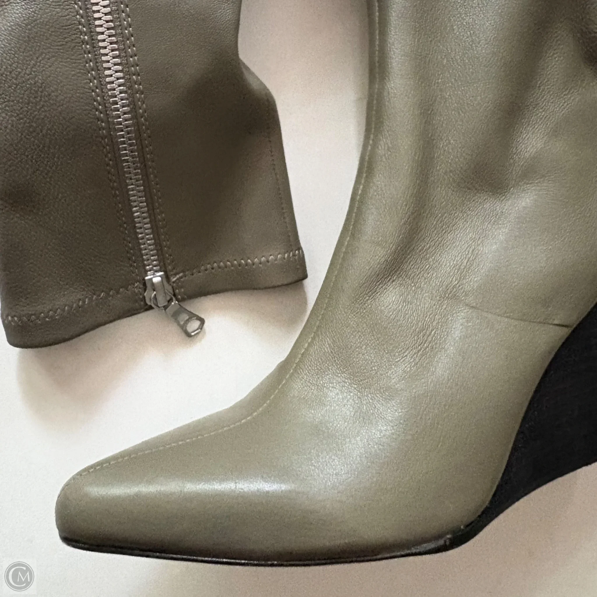 Boots Ankle Heels By Rag And Bone In Green, Size: 7.5 - Image 2