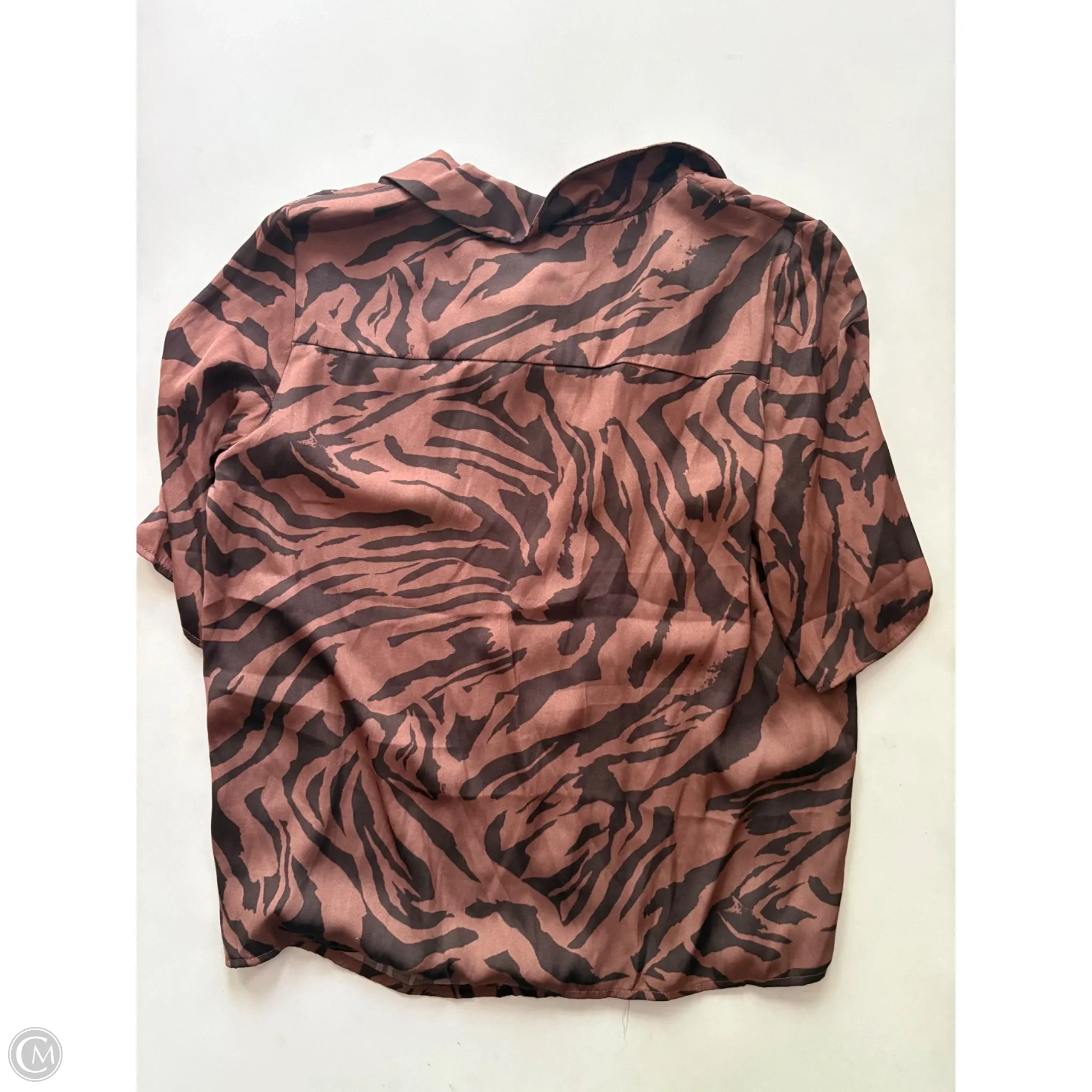 Blouse Short Sleeve By Rachel Zoe In Animal Print, Size: Xs - Image 2
