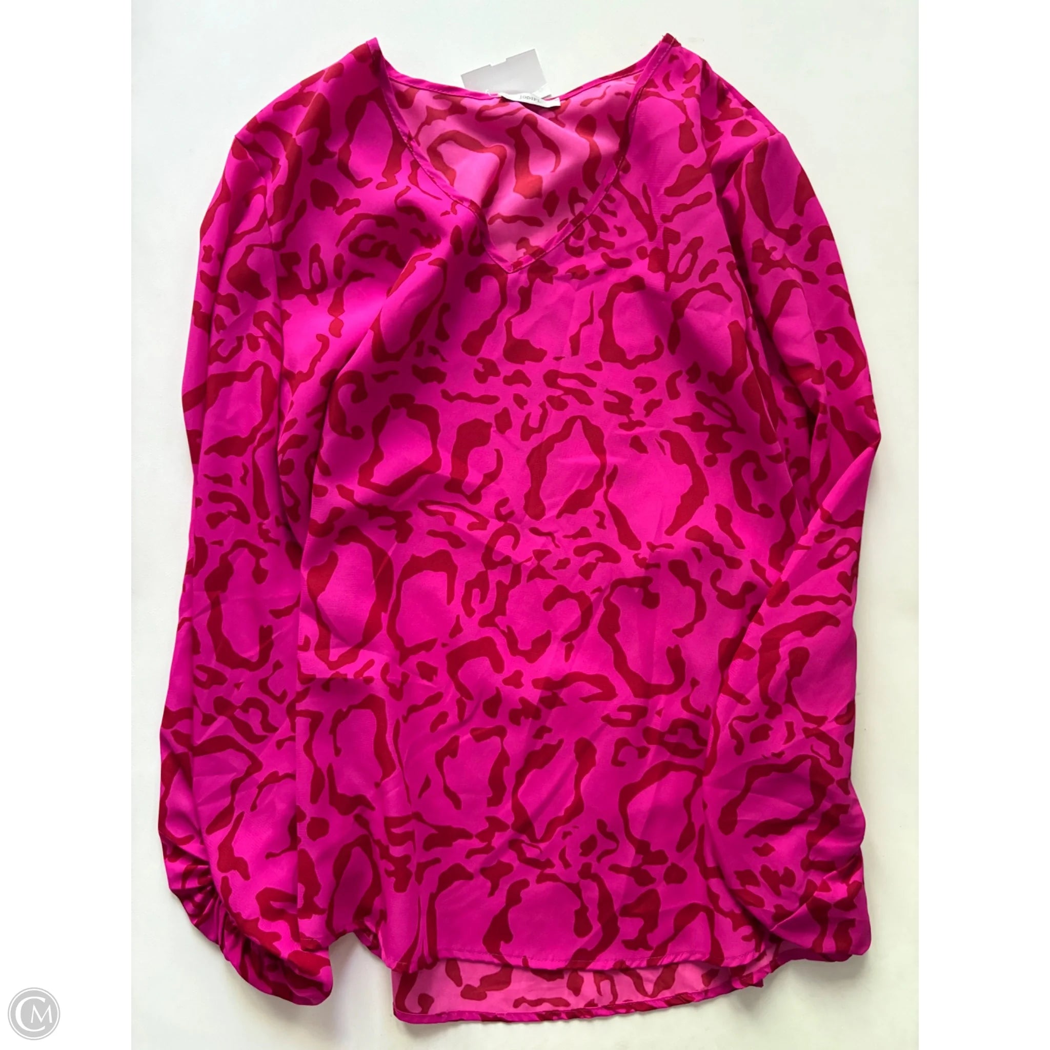 Blouse Long Sleeve By Jodifl In Pink, Size: L - Image 1