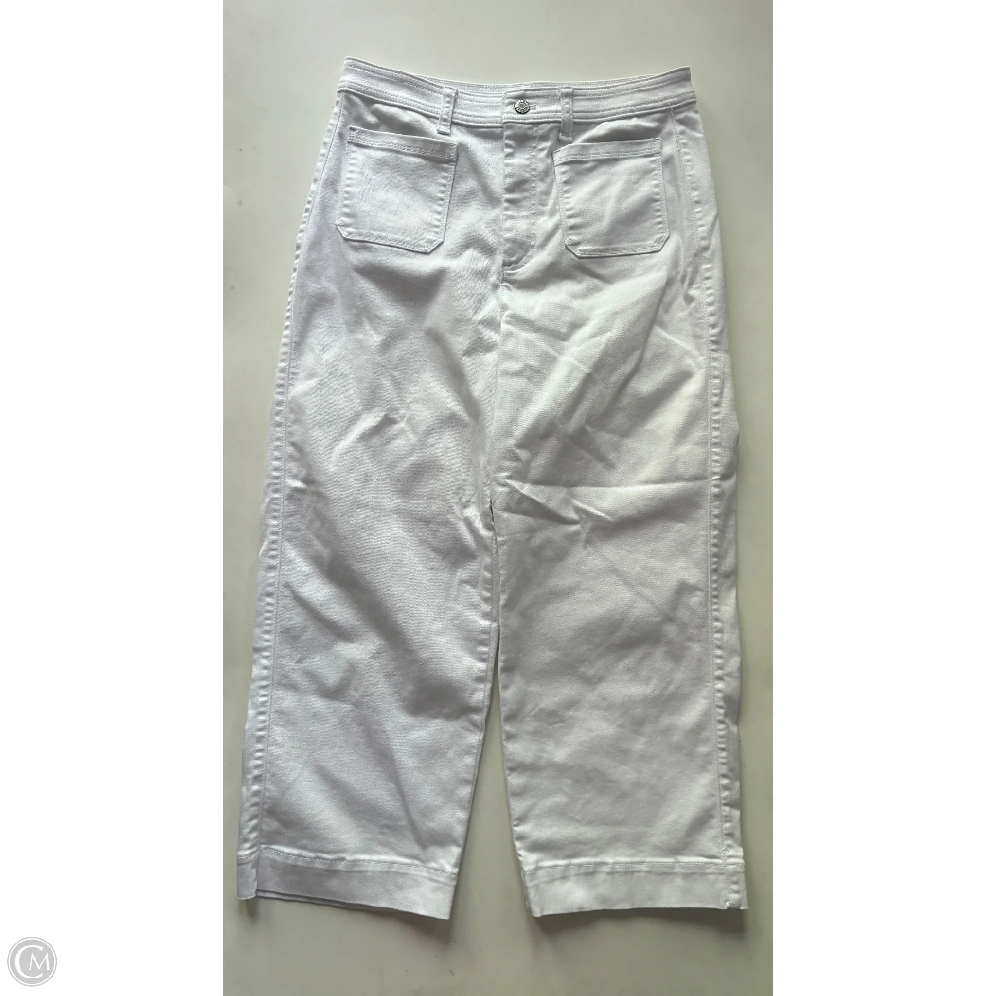 Jeans Cropped By Talbots In White, Size: 8 - Image 1