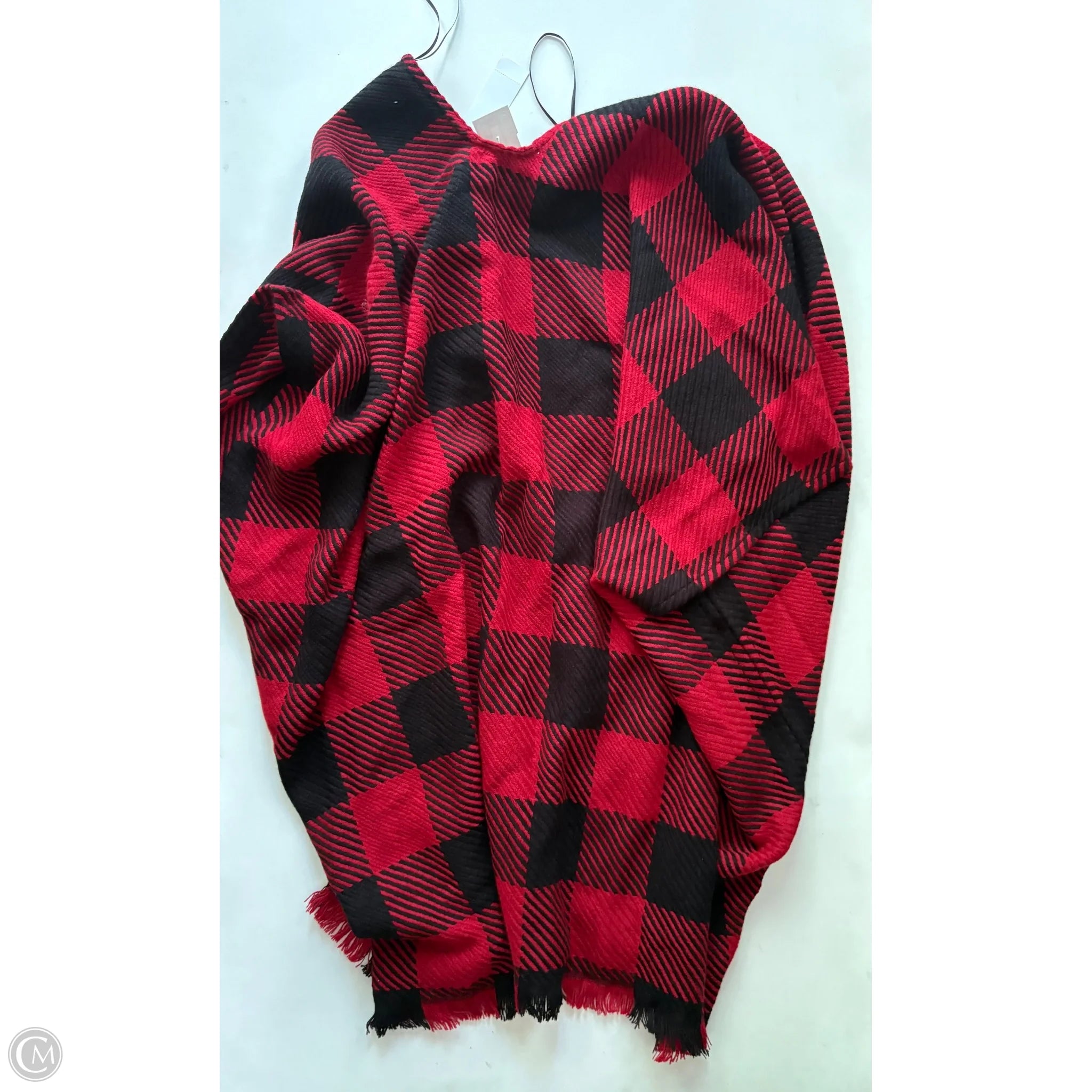 Poncho By Loft In Plaid Pattern, Size: Xl - Image 2
