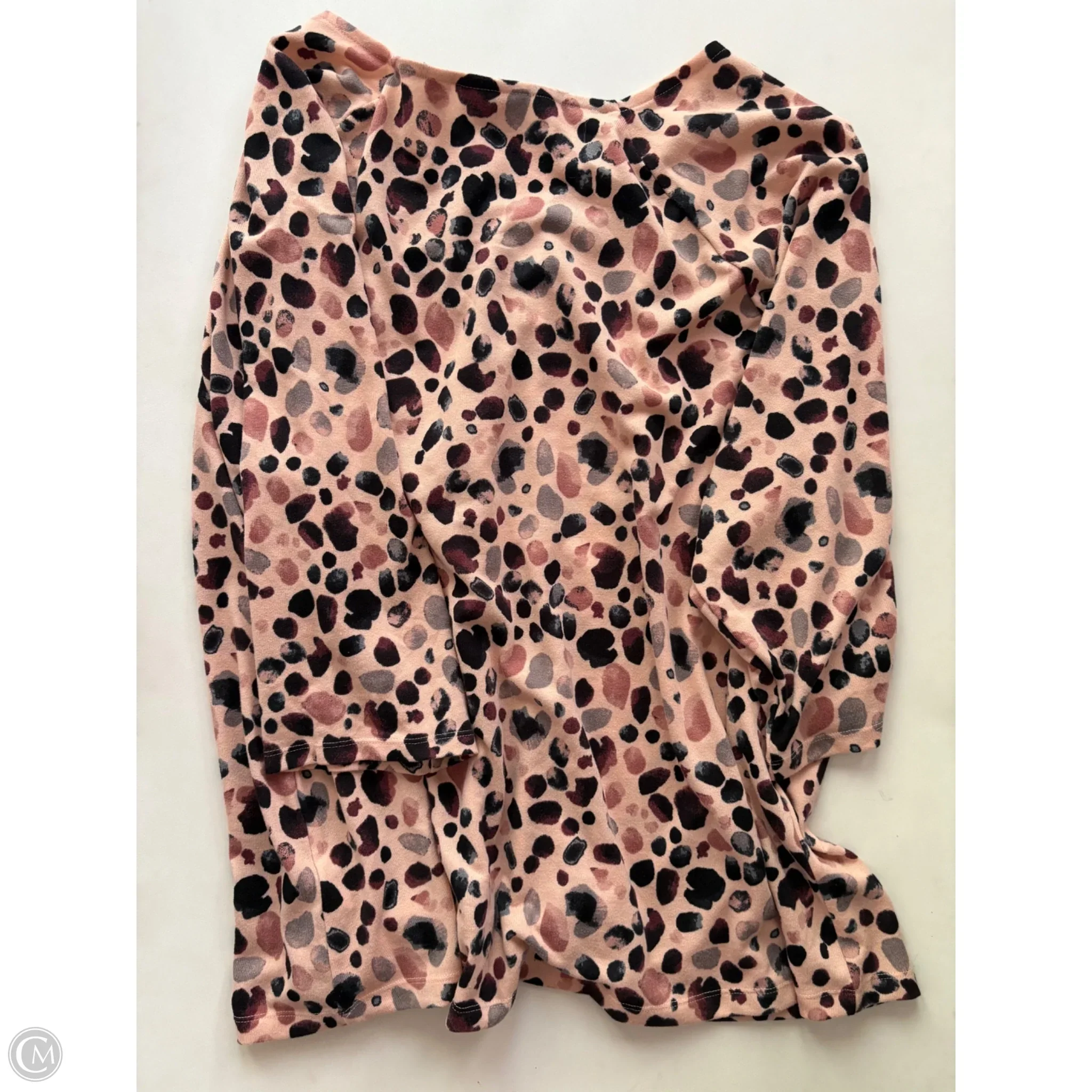 Sweater By Denim And Co Qvc In Animal Print, Size: 3x - Image 2