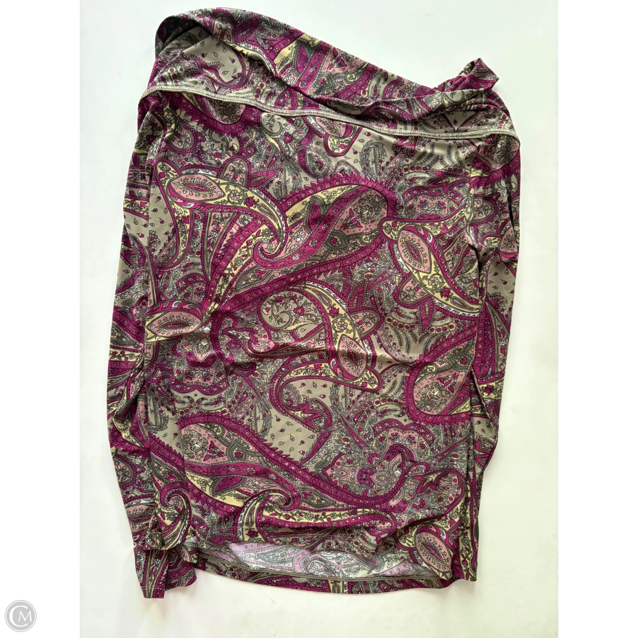 Top Long Sleeve By Lauren By Ralph Lauren In Paisley Print, Size: Xl - Image 2