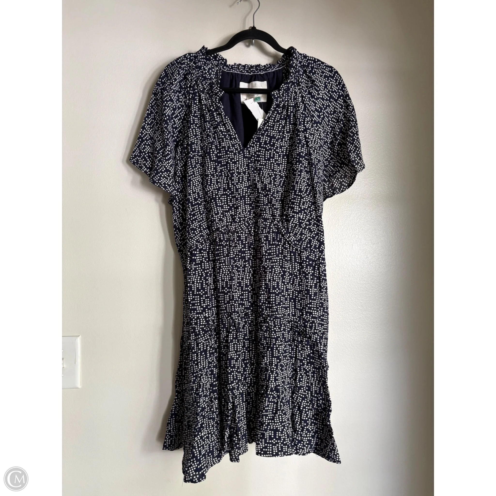 Dress Work By Anthropologie In Navy, Size: 1x - Image 1