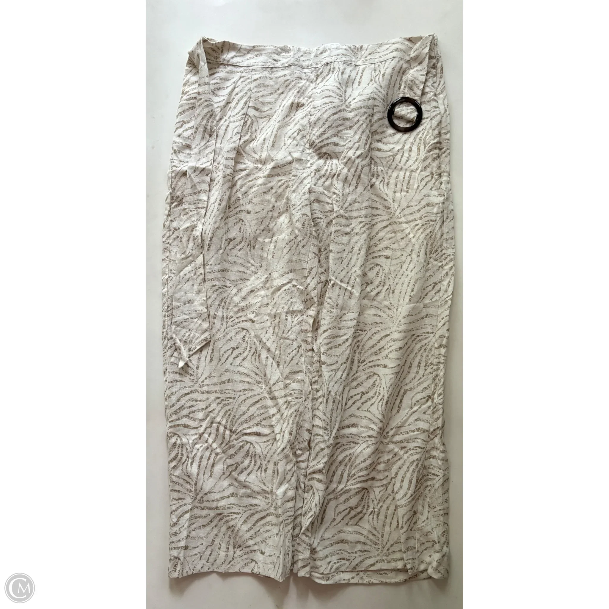 Pants Linen By New Directions In Cream, Size: 14 - Image 1