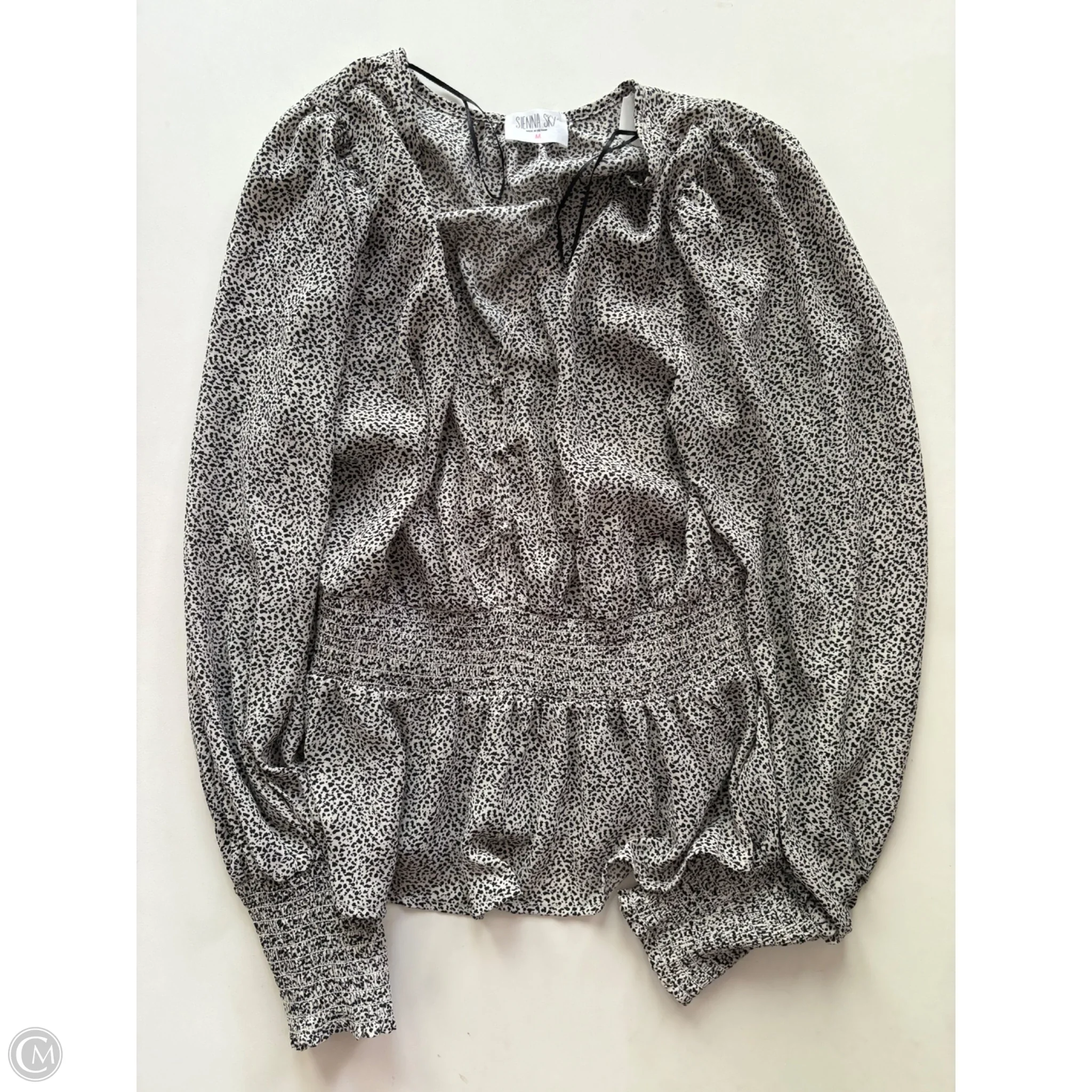 Blouse Long Sleeve By Sienna Sky In Animal Print, Size: M - Image 1