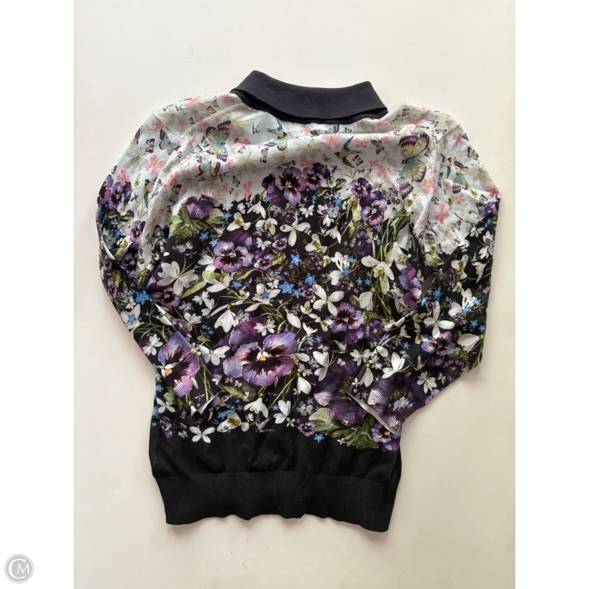 Sweater Short Sleeve By Ted Baker In Floral Print, Size: Xs - Image 2