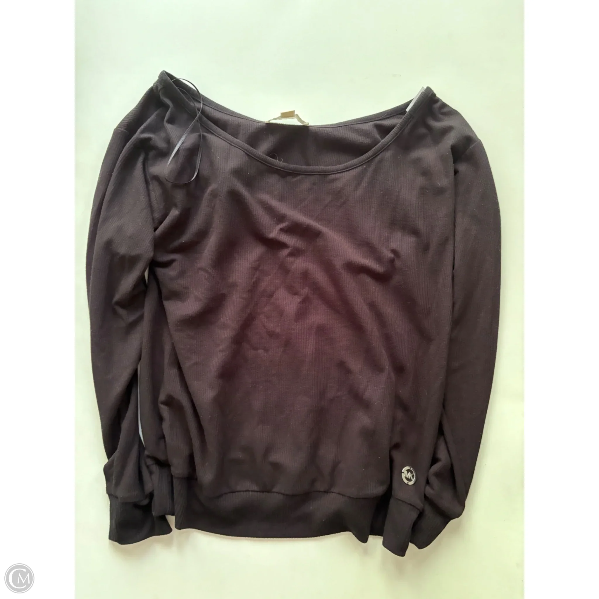 Top Long Sleeve By Michael Kors In Black, Size: M - Image 1