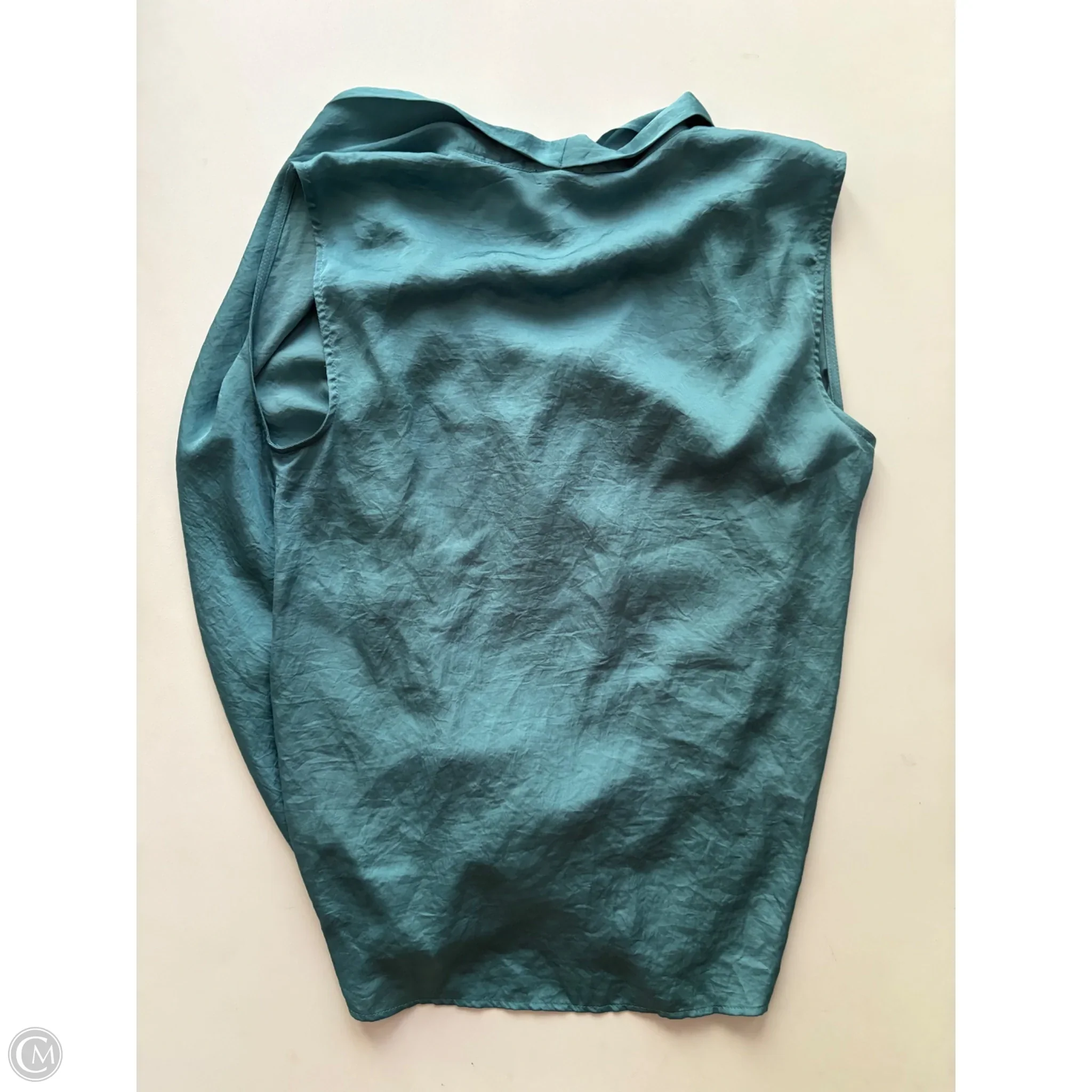 Blouse Sleeveless By Ann Taylor In Blue, Size: S - Image 2