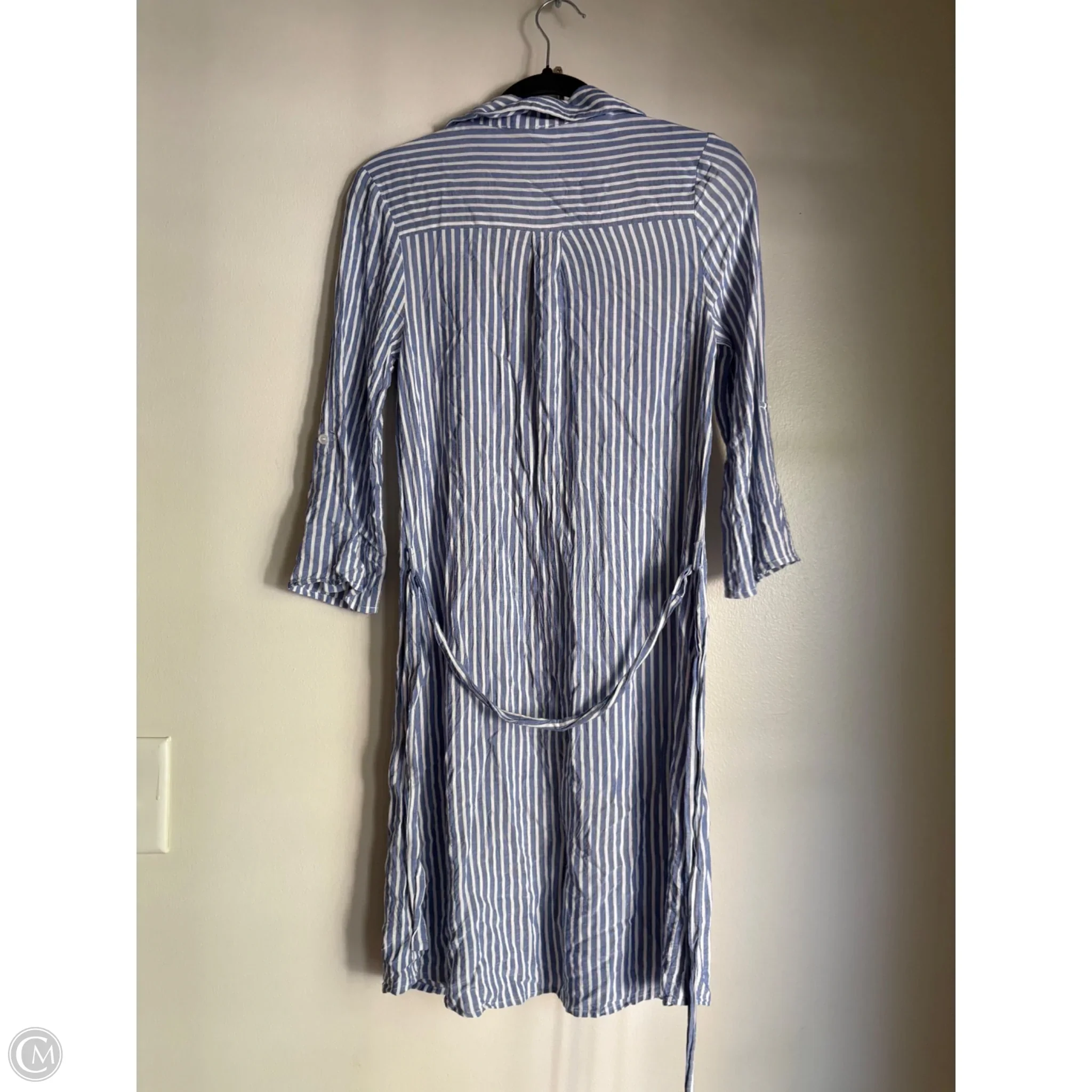 Dress Casual Midi By Monteau In Striped Pattern, Size: M - Image 2