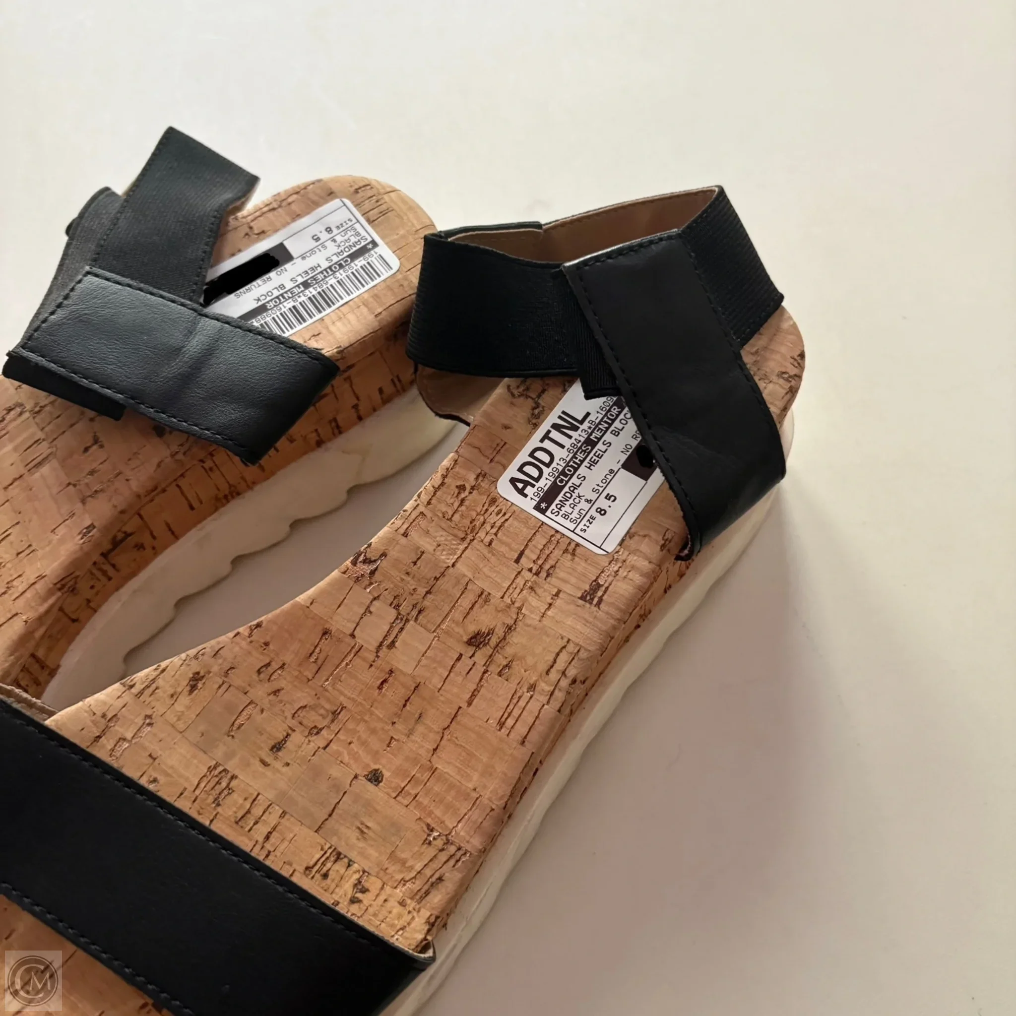 Sandals Heels Block By Sun & Stone In Black, Size: 8.5 - Image 3