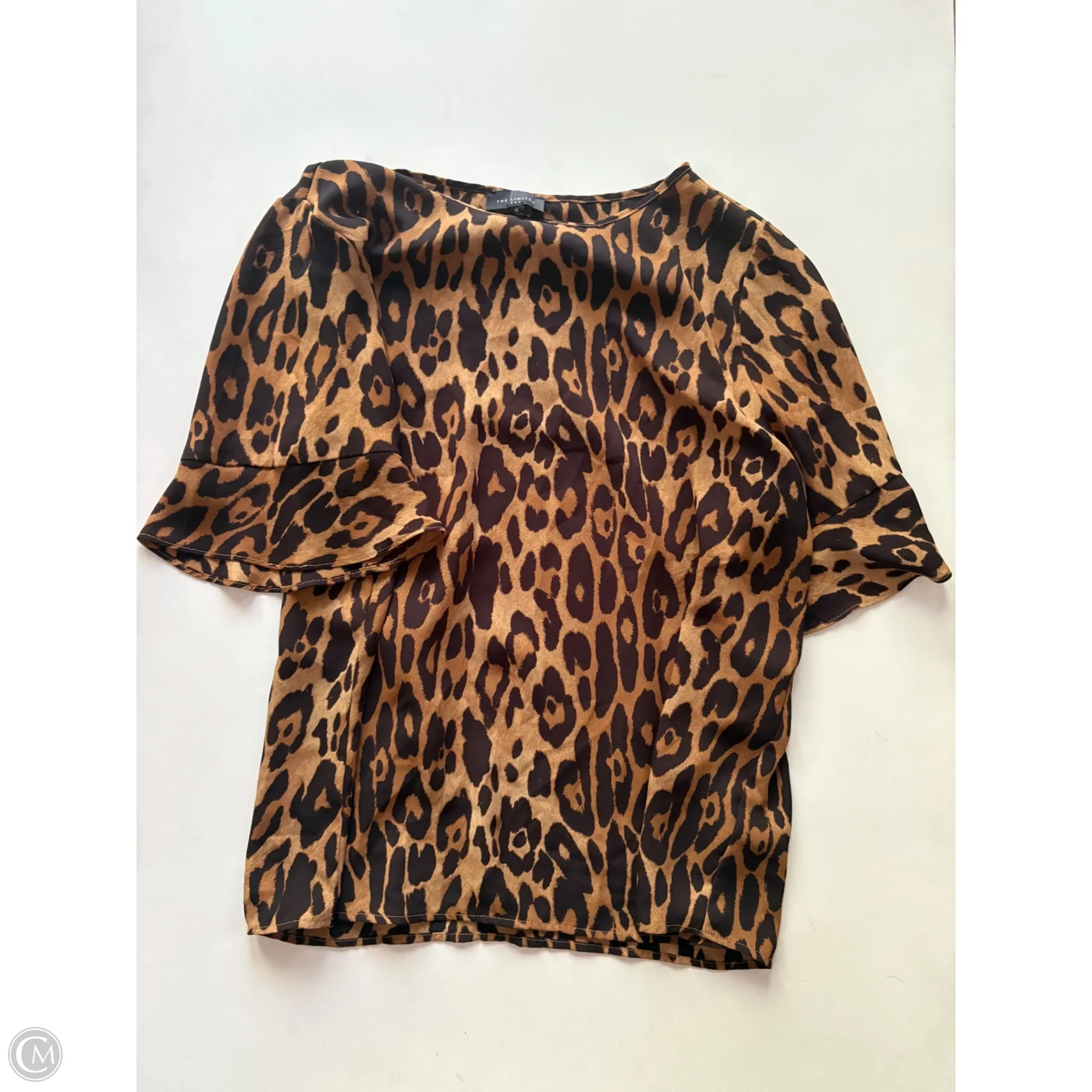 Blouse Short Sleeve By Limited In Animal Print, Size: M - Image 1