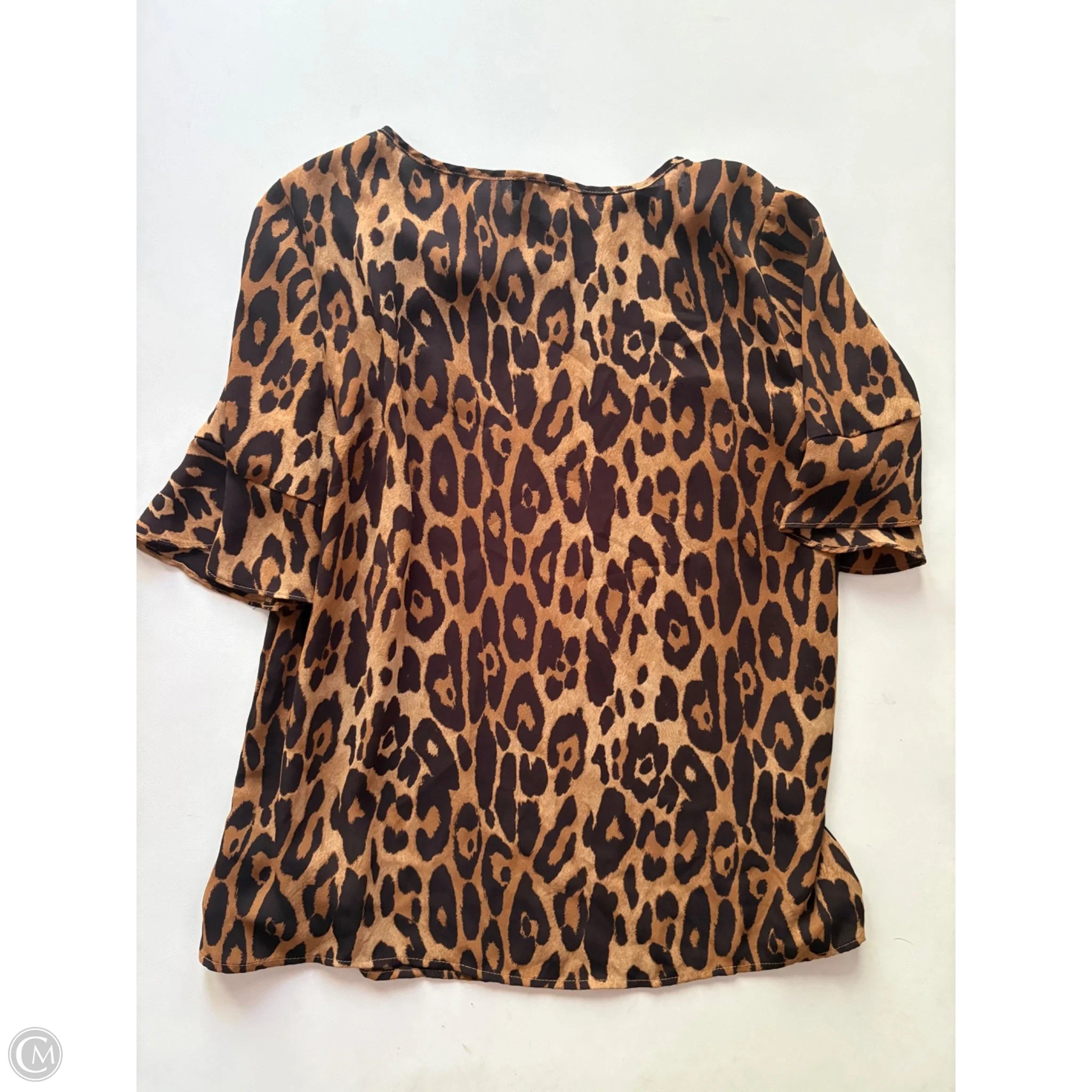 Blouse Short Sleeve By Limited In Animal Print, Size: M - Image 2