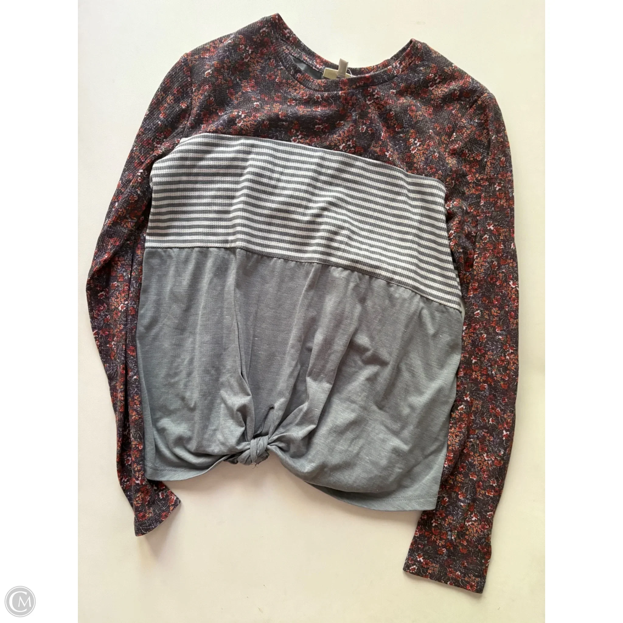 Top Long Sleeve By Belle Du Jour In Floral Print, Size: M - Image 1