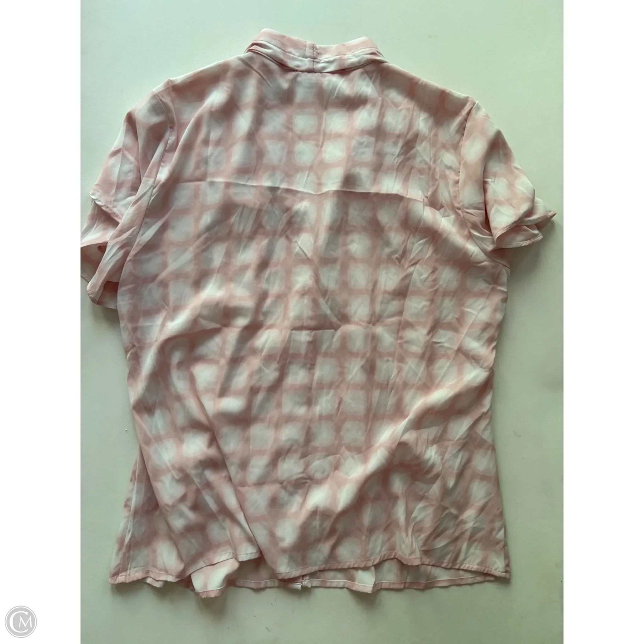 Blouse Short Sleeve By Calvin Klein In Pink, Size: Xl - Image 2