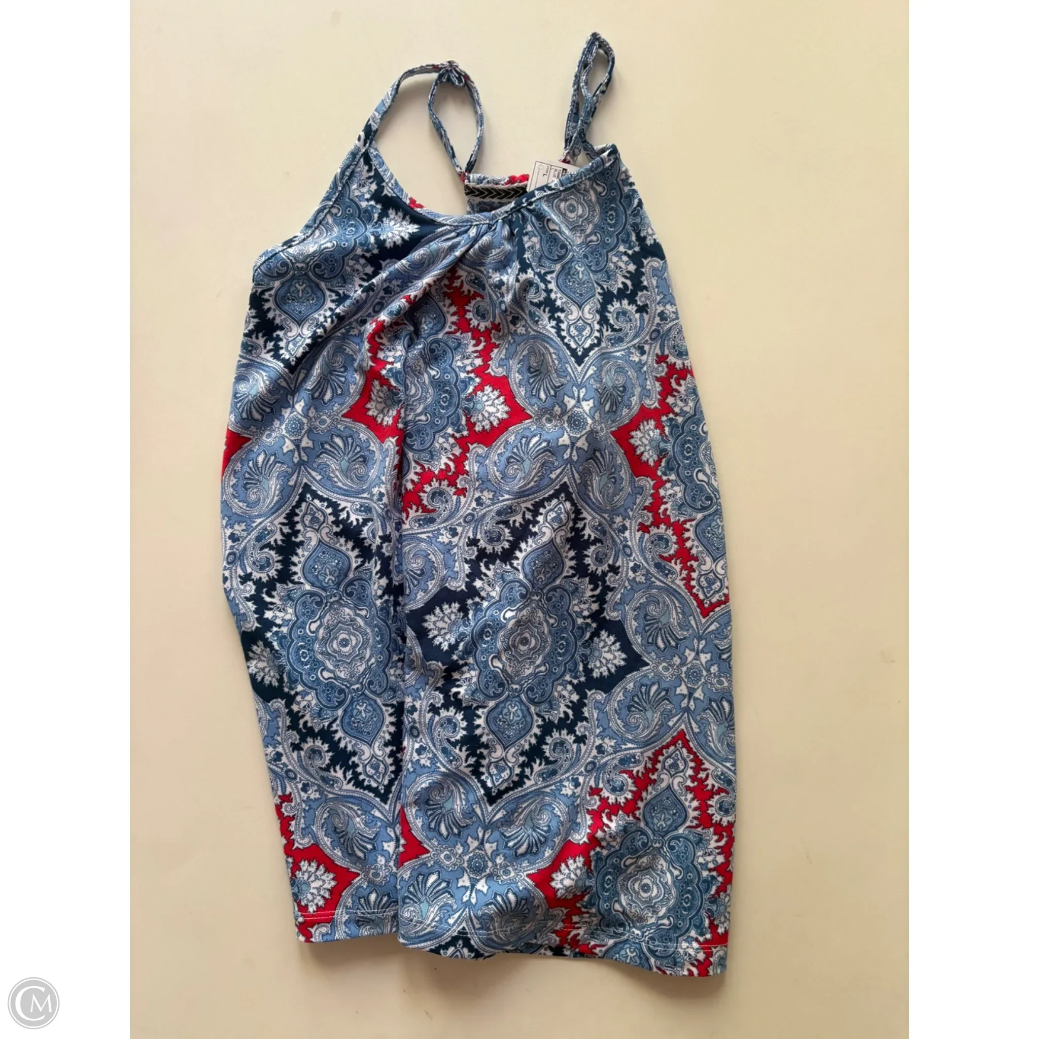 Tank Top By Echo In Blue & Red, Size: L - Image 1