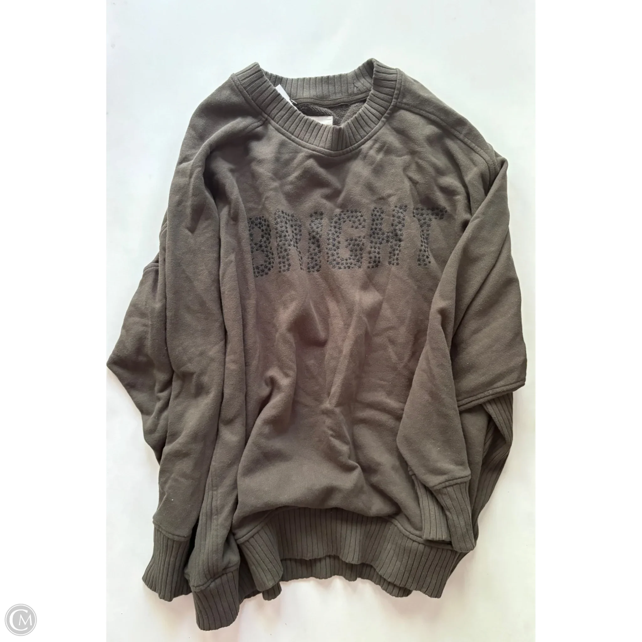 Sweatshirt Crewneck By Aerie In Green, Size: Xl - Image 1