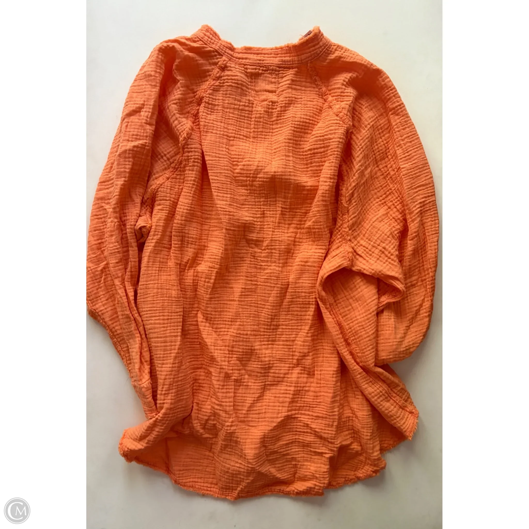 Top Long Sleeve By Aerie In Orange, Size: L - Image 2