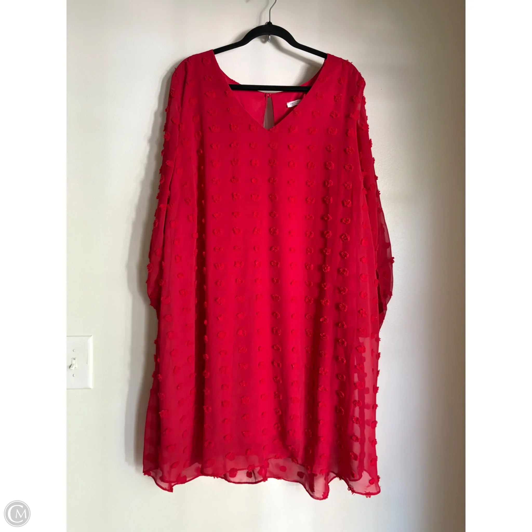 Dress Party Midi By Chicsoul In Red, Size: 3x - Image 1