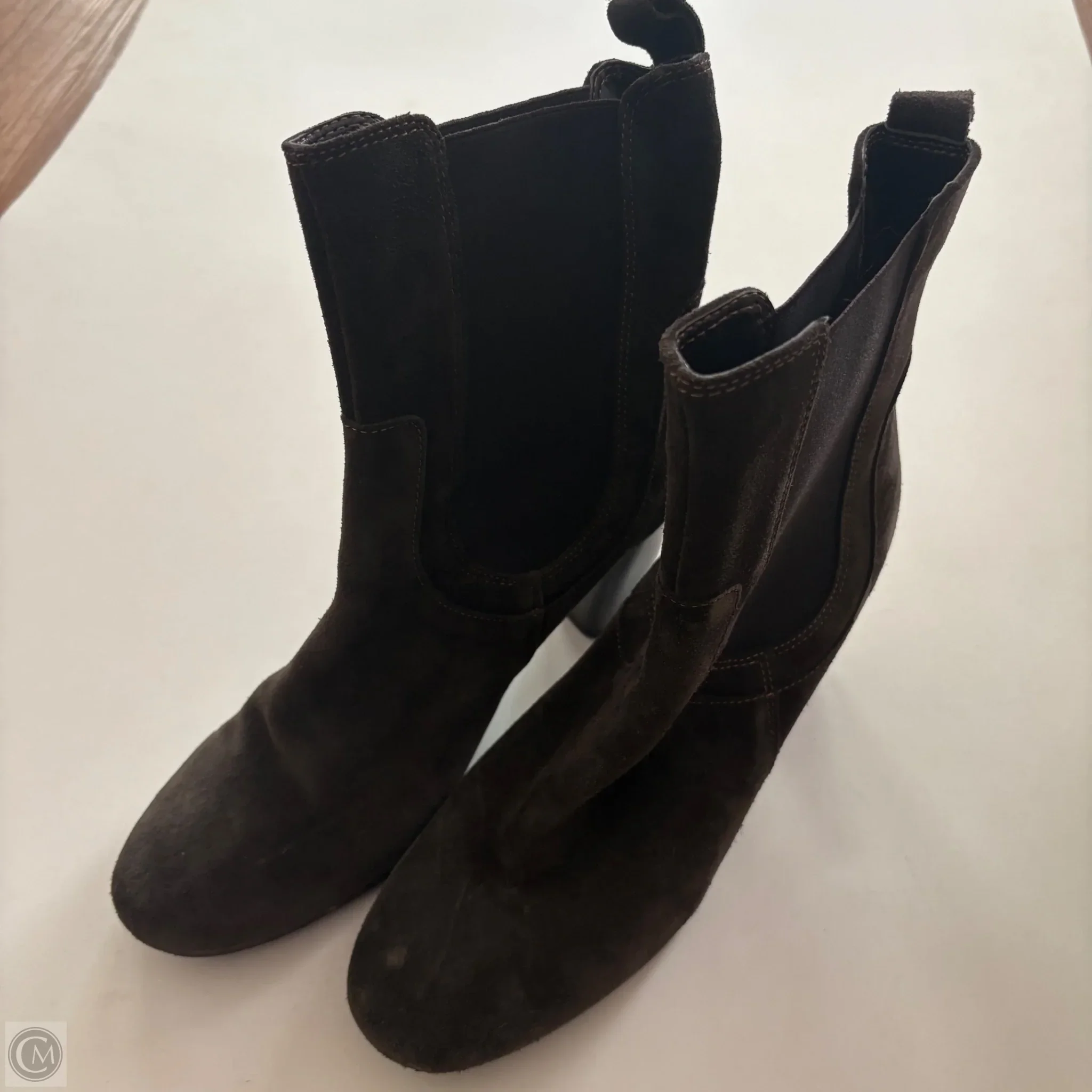 Boots Ankle Heels By Cmc In Brown, Size: 9.5 - Image 2
