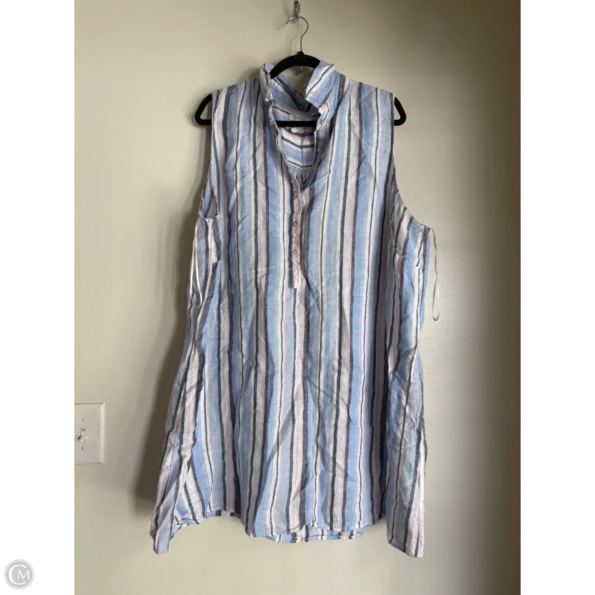 Dress Work By C And C In Striped Pattern, Size: 3x - Image 1