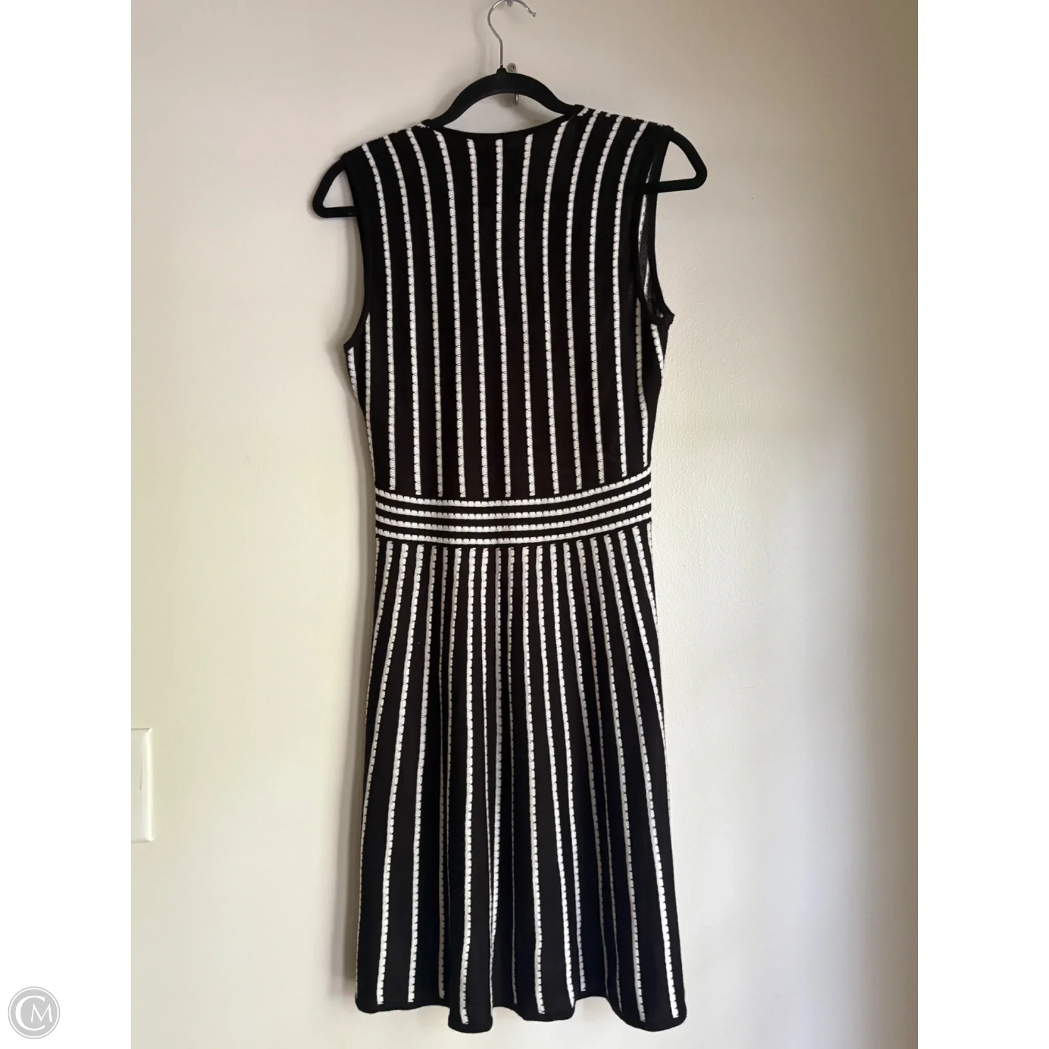 Dress Casual Midi By Calvin Klein In Striped Pattern, Size: M - Image 2
