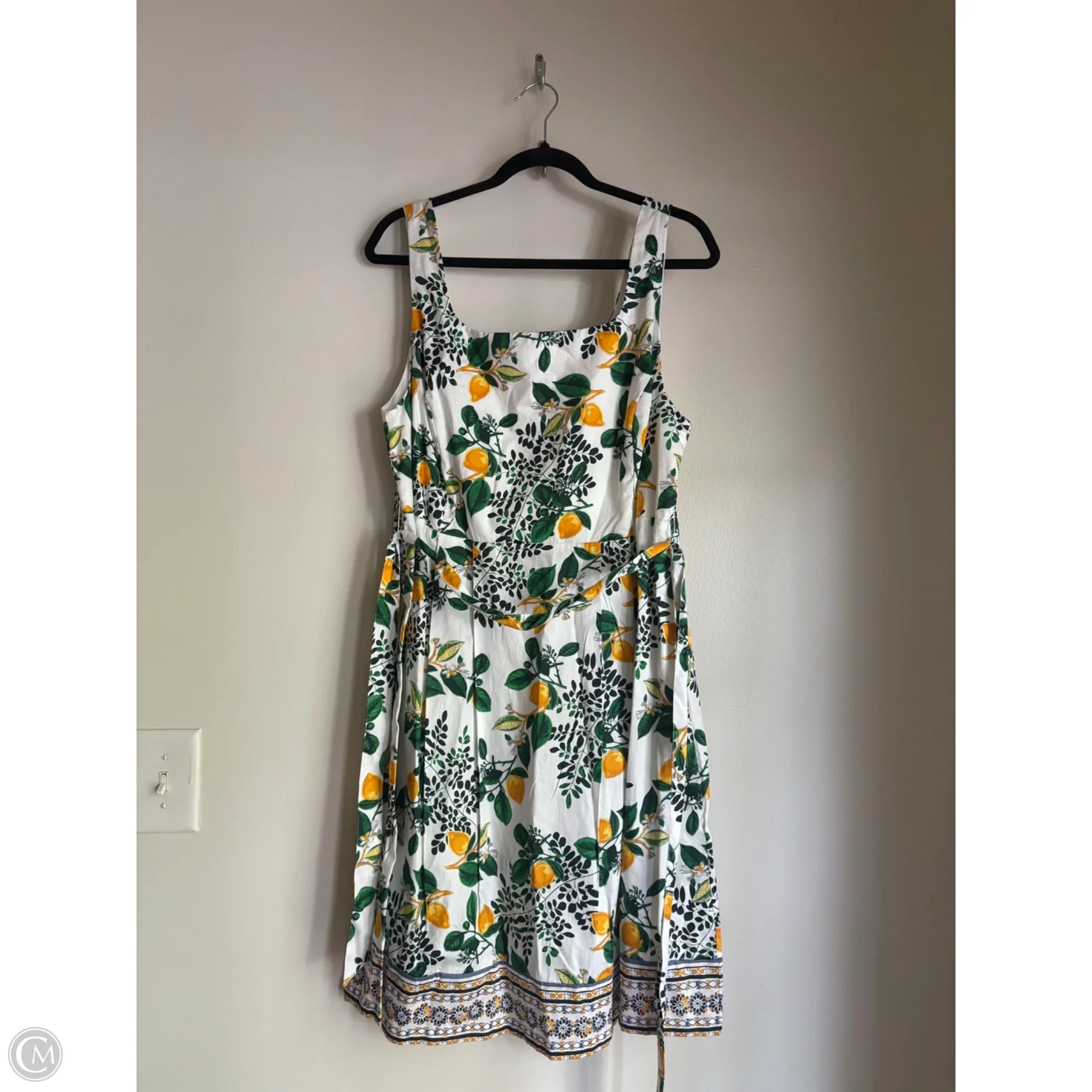 Dress Casual Midi By Roz And Ali In Floral Print, Size: L - Image 1