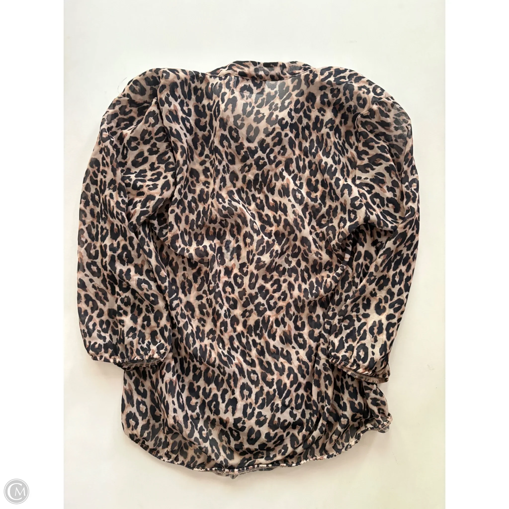 Blouse Long Sleeve By Sweet Pea In Animal Print, Size: S - Image 2