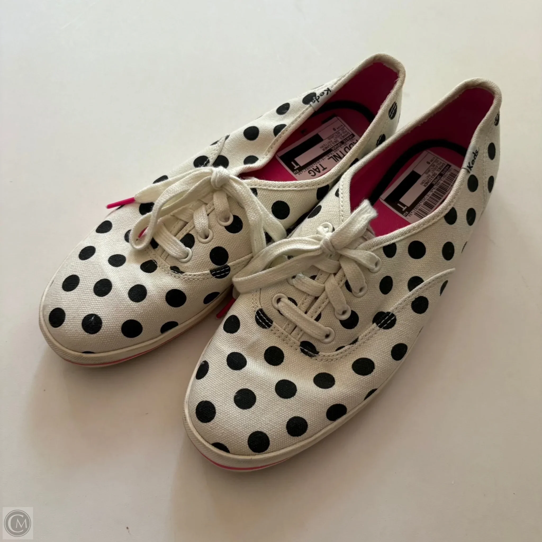 Shoes Designer By Kate Spade In Polkadot Pattern, Size: 9 - Image 1