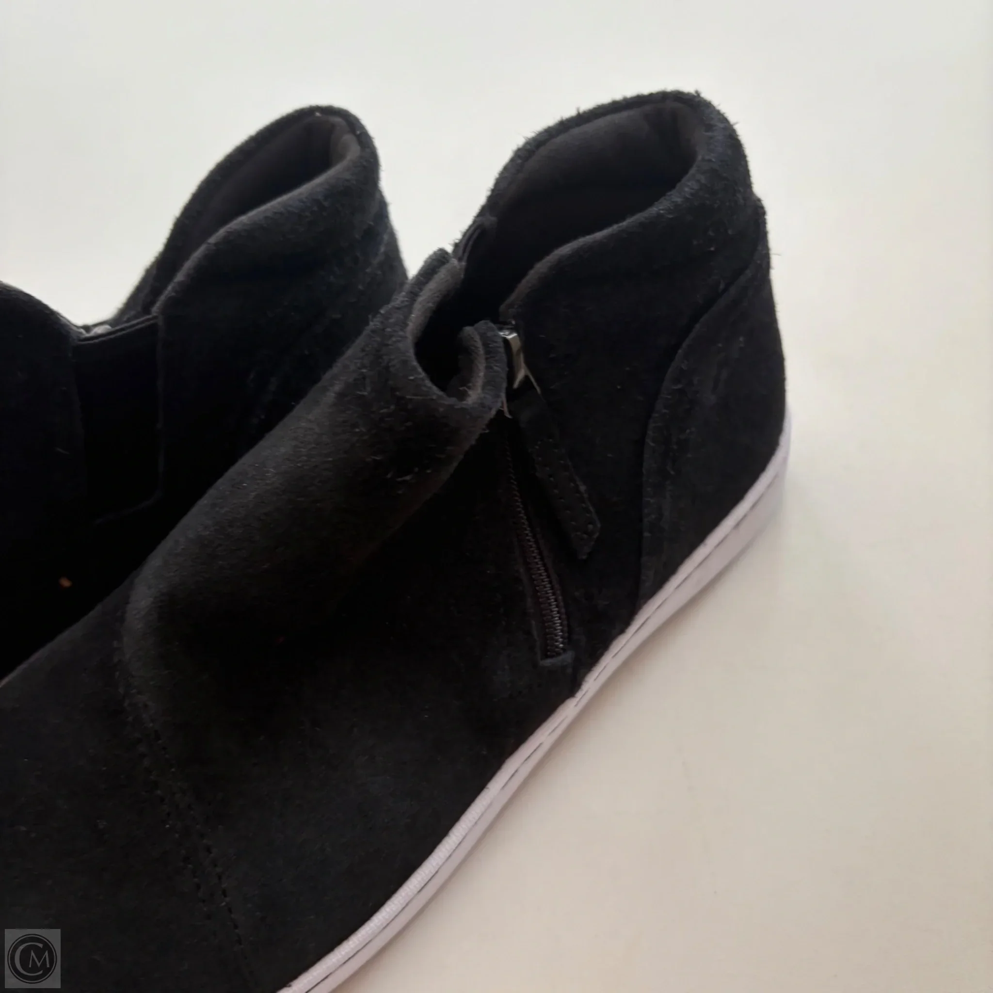 Boots Ankle Flats By Clarks In Black, Size: 11 - Image 3