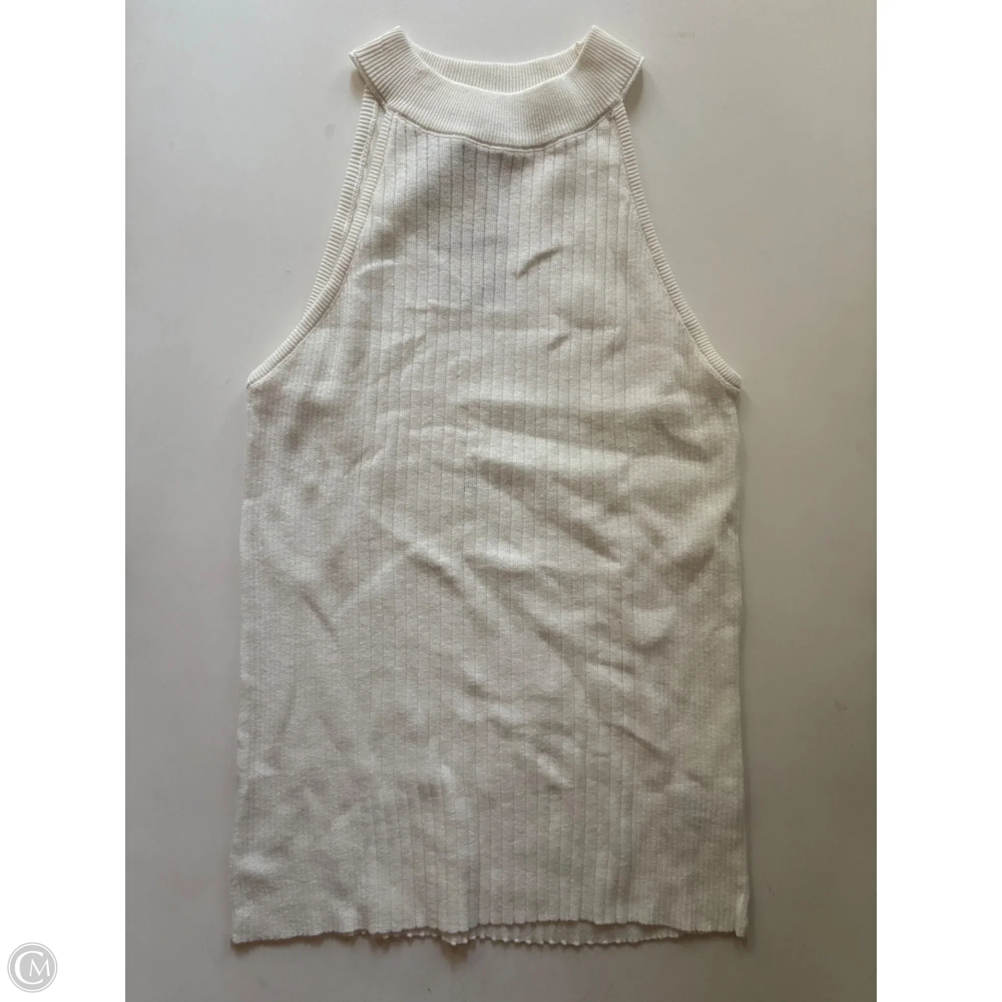 Sweater Short Sleeve By Eesome In Cream, Size: M - Image 1