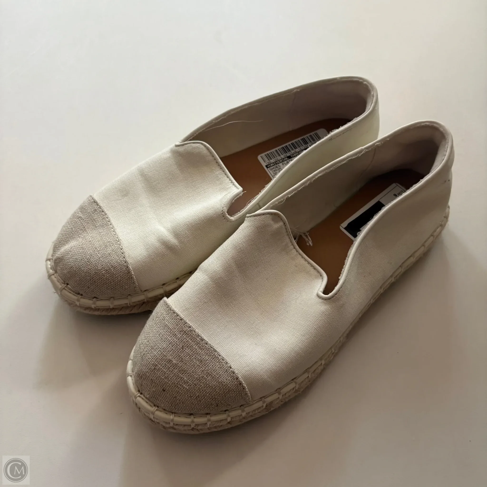 Shoes Flats By Universal Thread In Cream, Size: 6 - Image 1